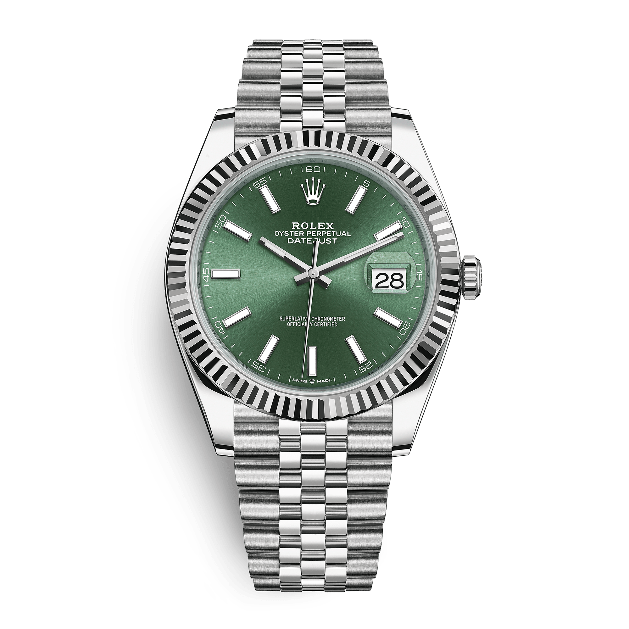 Image of Datejust Steel Jubilee Green Dial 41mm