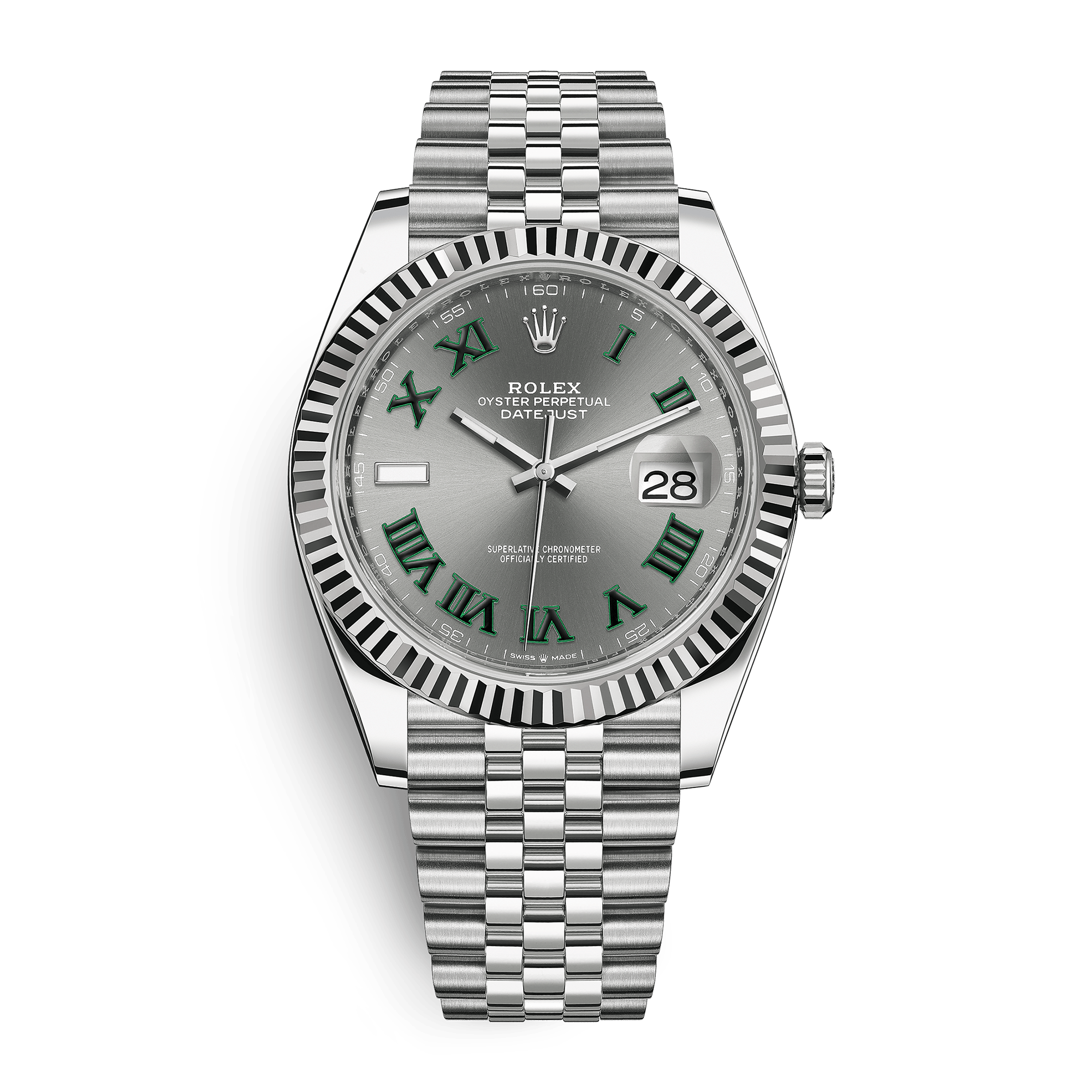 Image of Datejust "Wimbledon" Steel Jubilee Grey Dial 41mm