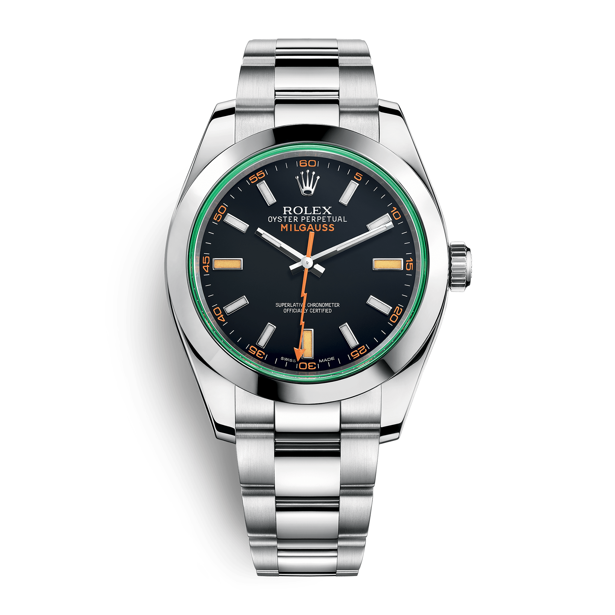 Image of Milgauss Steel Black Dial 40mm