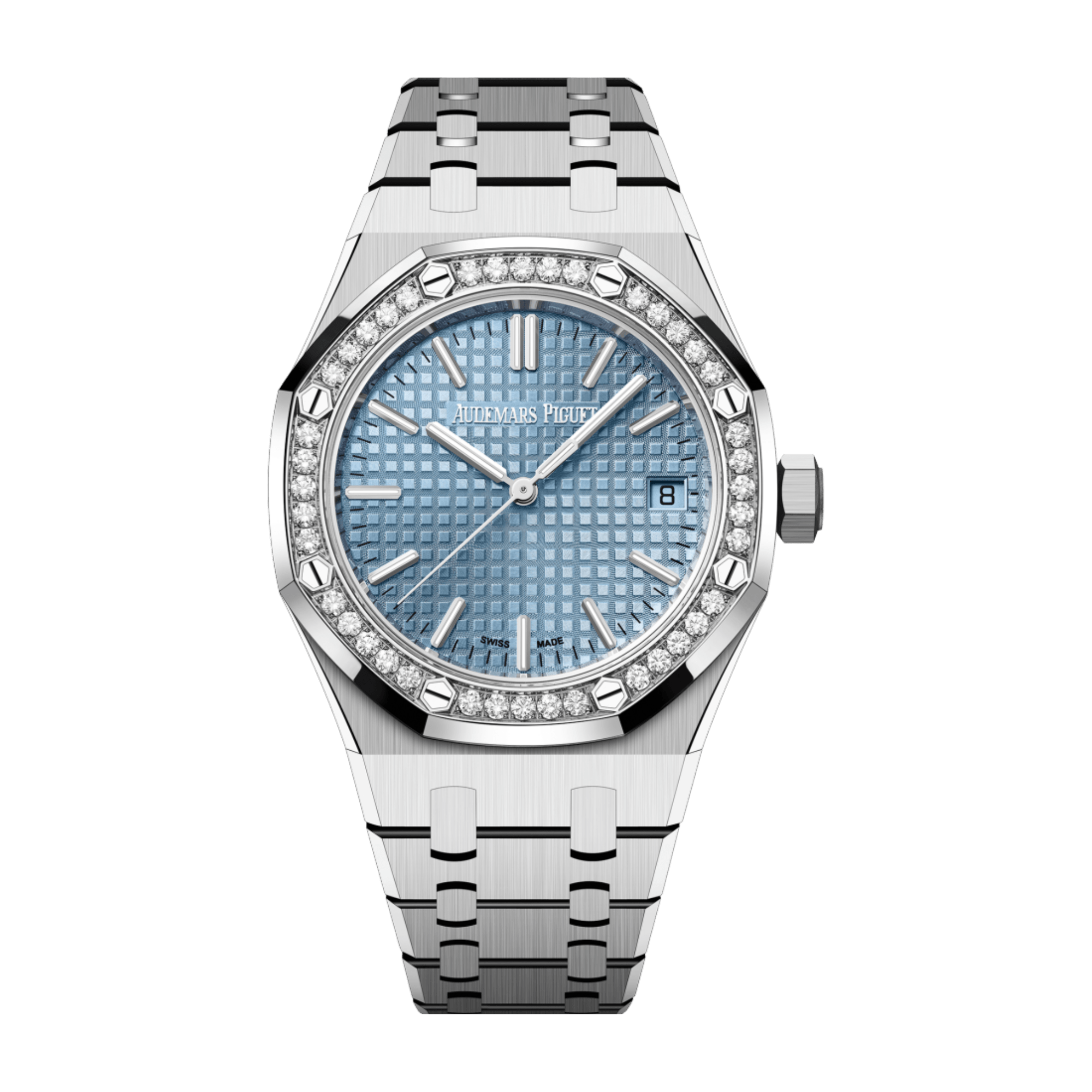 Image of Royal Oak Selfwinding Steel Diamond Ice Blue Dial 37mm
