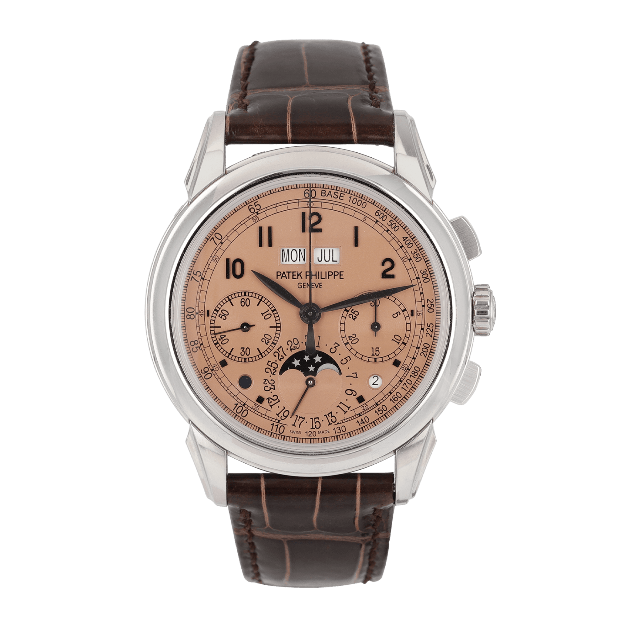 Image of Perpetual Calendar Chronograph Platinum Salmon Dial 41mm