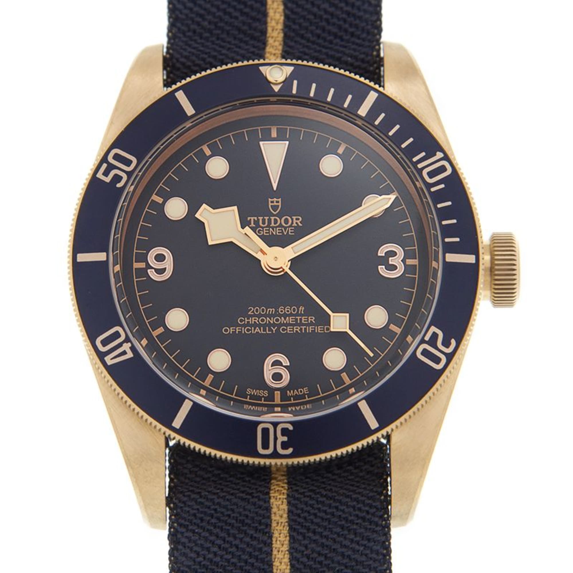 Image of Heritage Black Bay Bronze Black Bay Bronze Bucherer Blue Dial 43mm