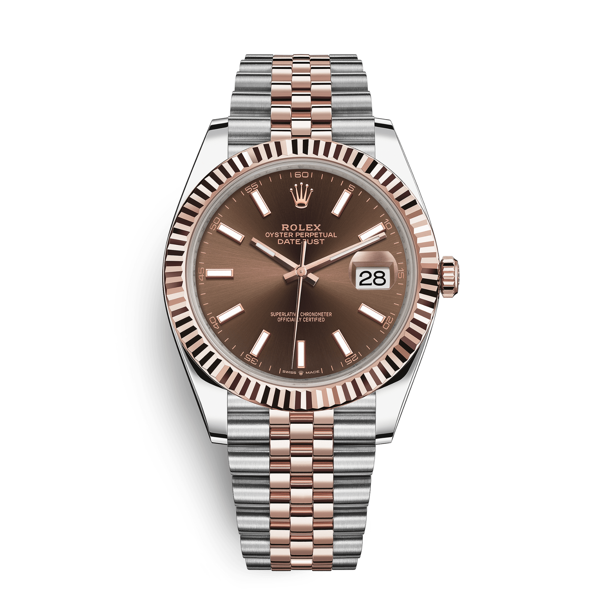 Photo of Datejust 41 Rose Gold & Stainless Steel Chocolate Dial