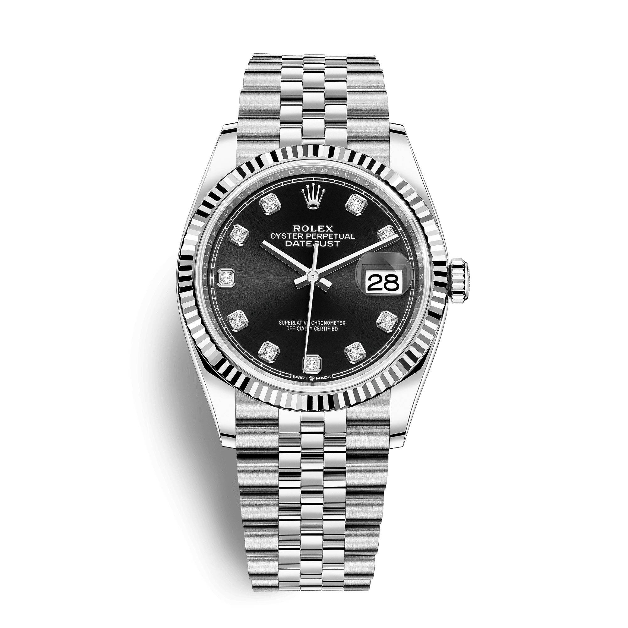 Image of Datejust Steel Jubilee Black Dial 36mm
