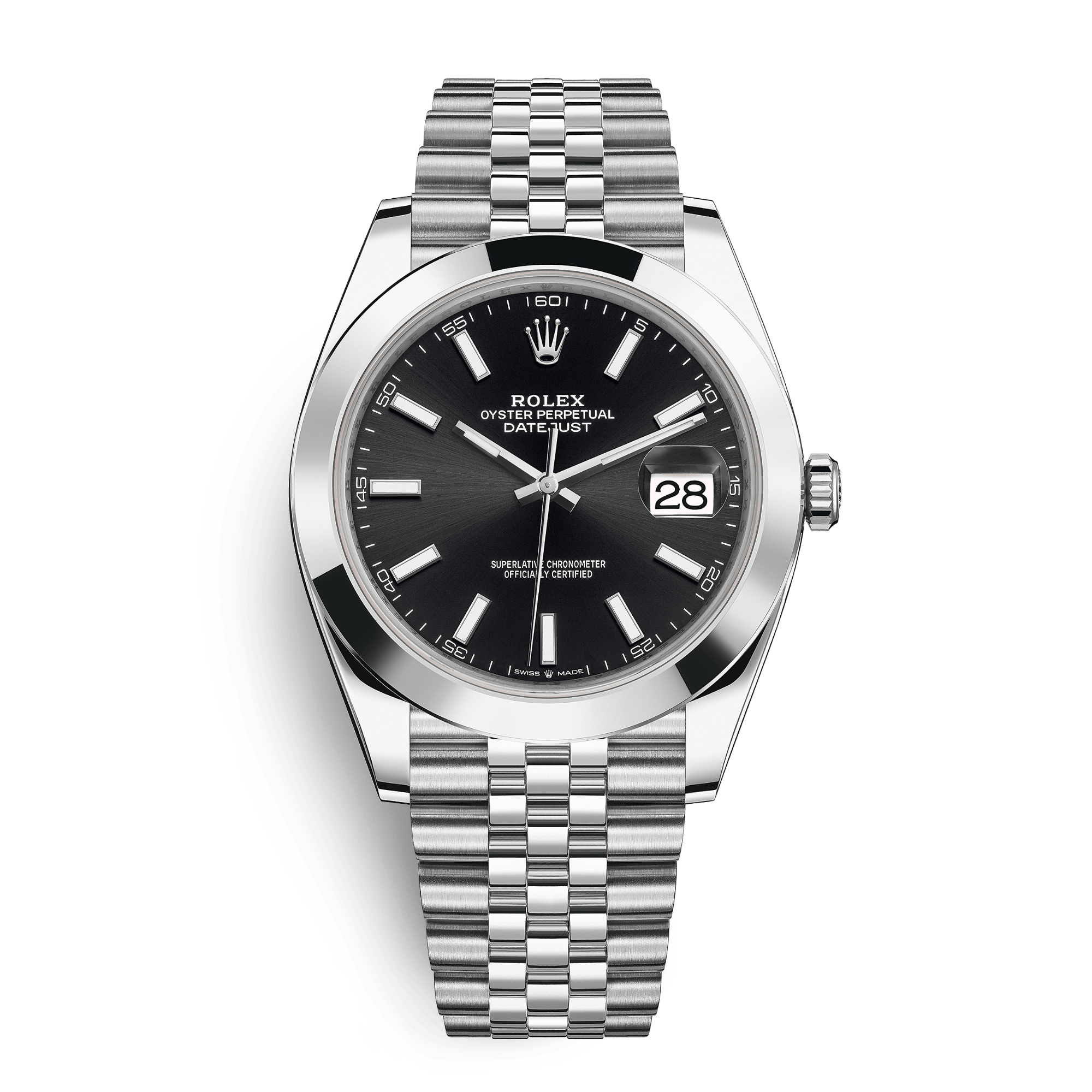 Image of Datejust Steel Jubilee Black Dial 41mm