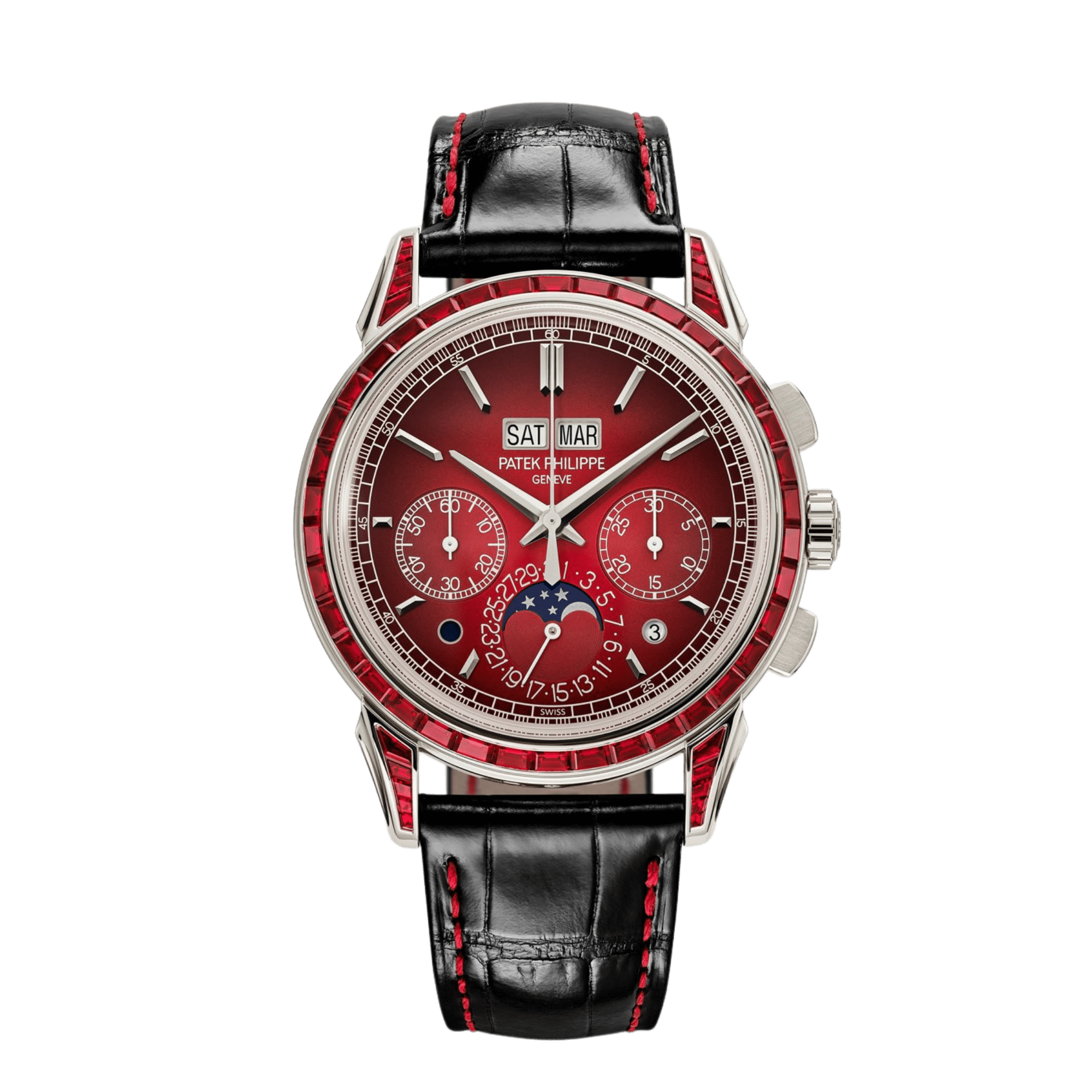 Image of Grand Complications Perpetual Calendar Chronograph Platinum Ruby Red Dial 41mm