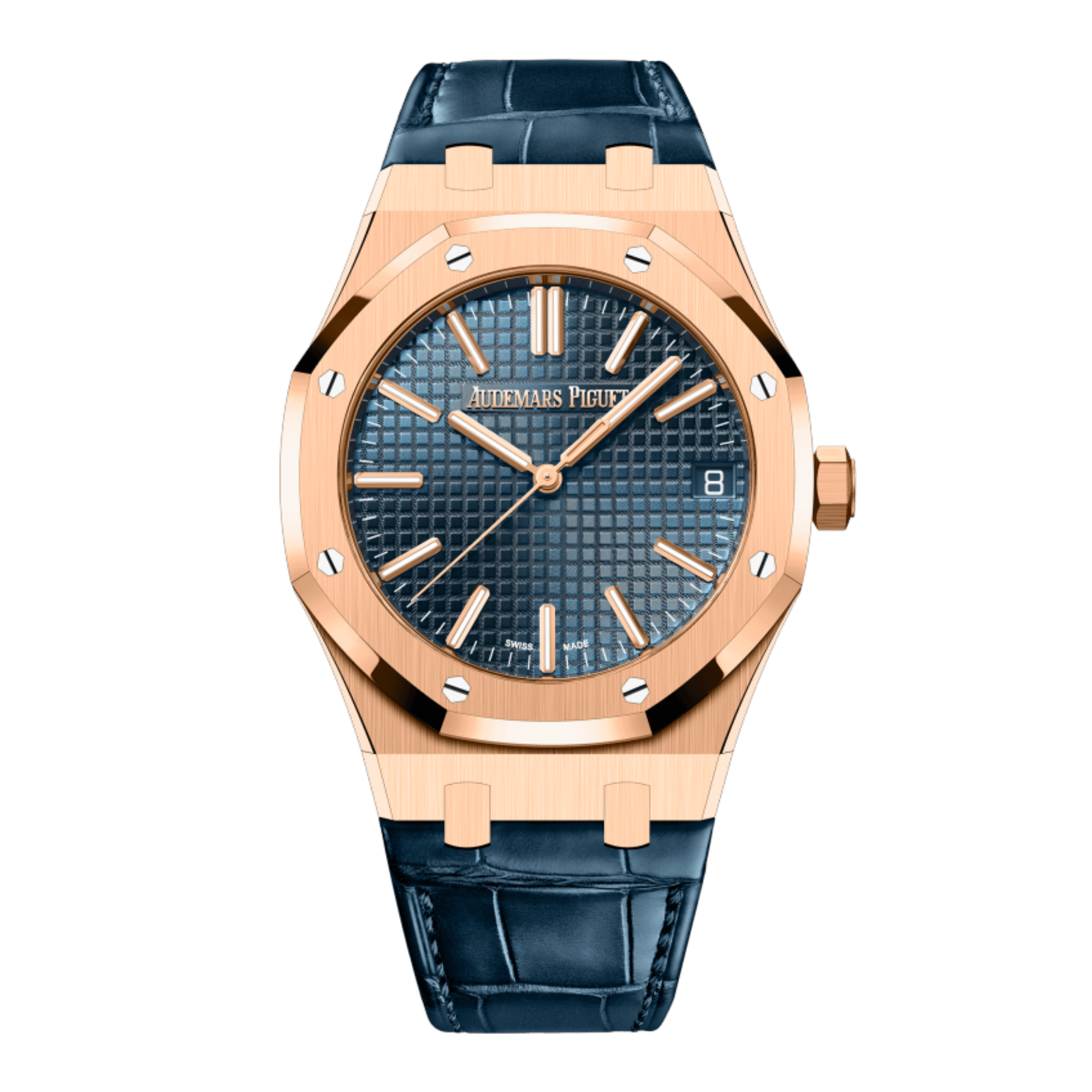 Image of Royal Oak Selfwinding "50th Anniversary" Rose Gold Blue Dial 41mm