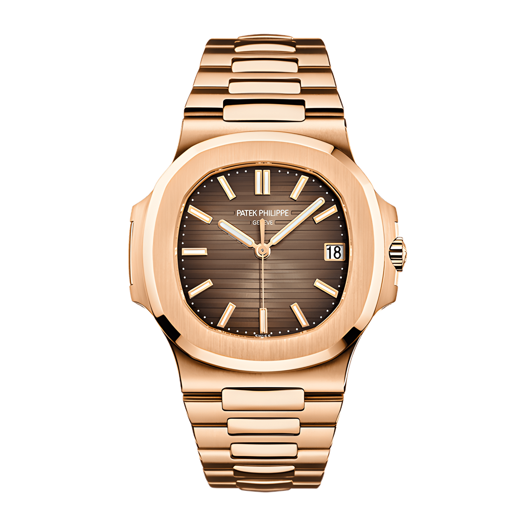Image of Nautilus Rose Gold Brown Dial 40mm