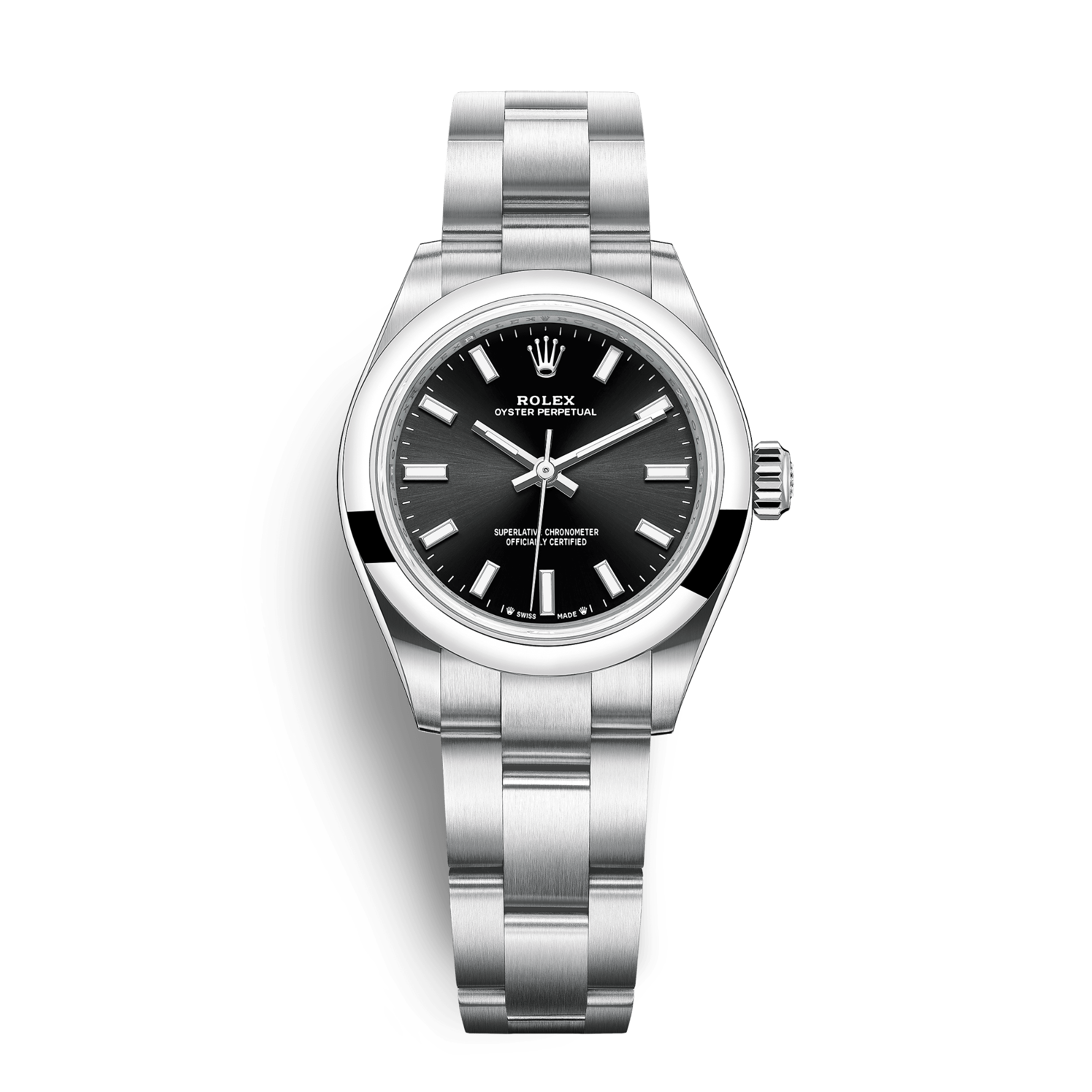 Image of Oyster Perpetual Steel Black Dial 28mm