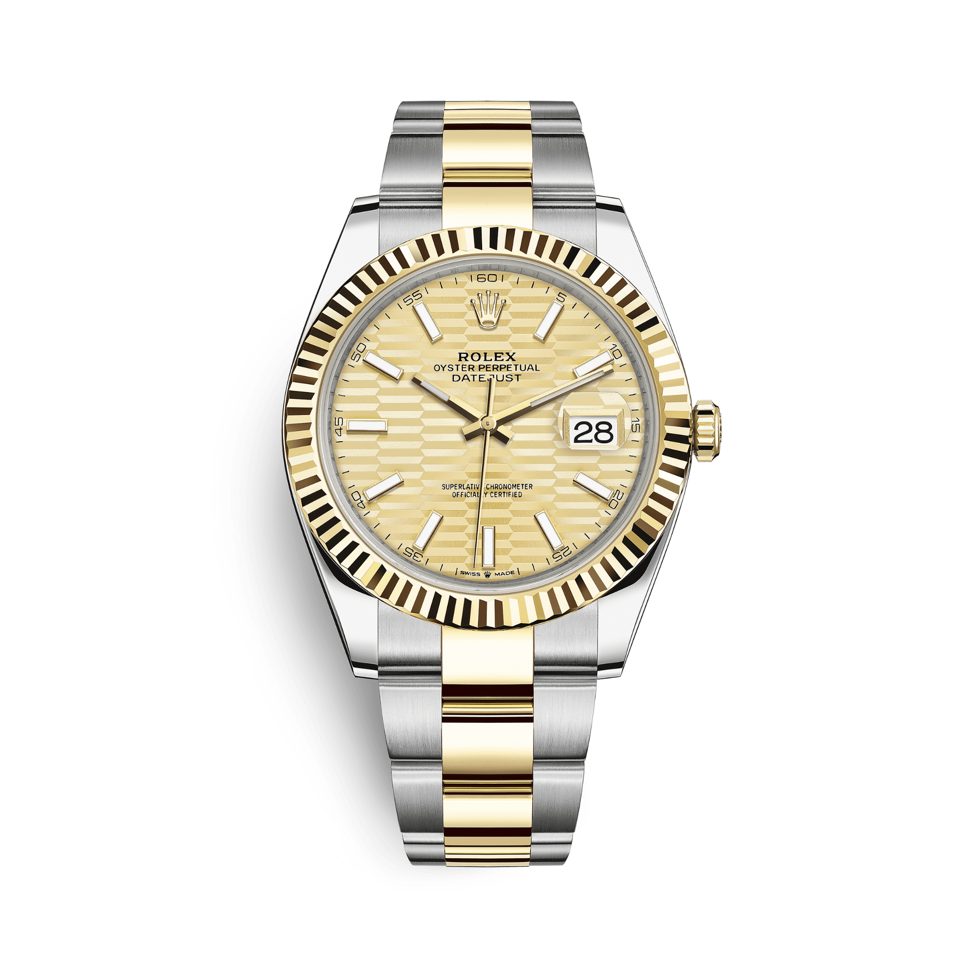 Image of Datejust Yellow Gold & Steel Champagne Dial 41mm
