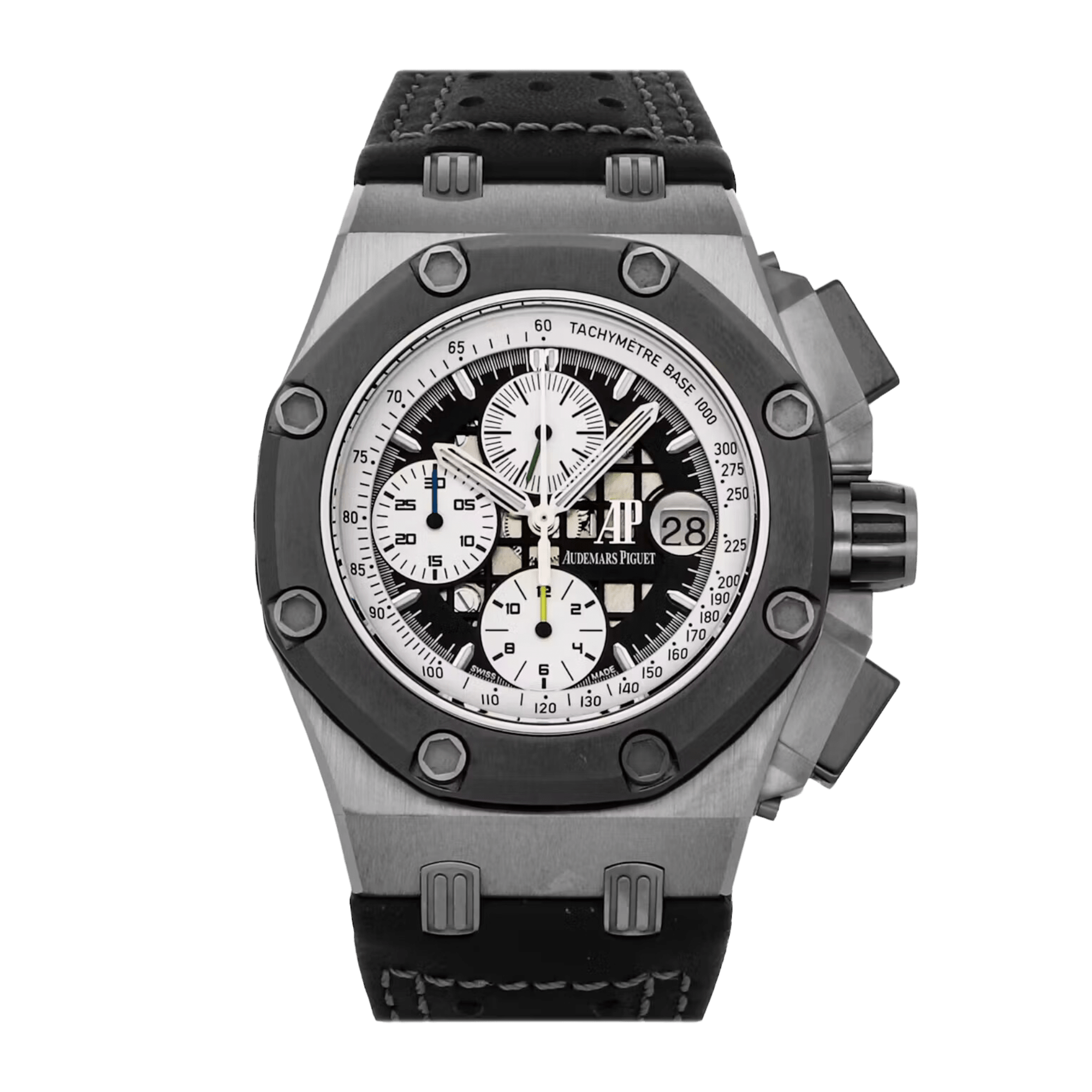 Image of Royal Oak Offshore "Barrichello II" Titanium Black Dial 42mm