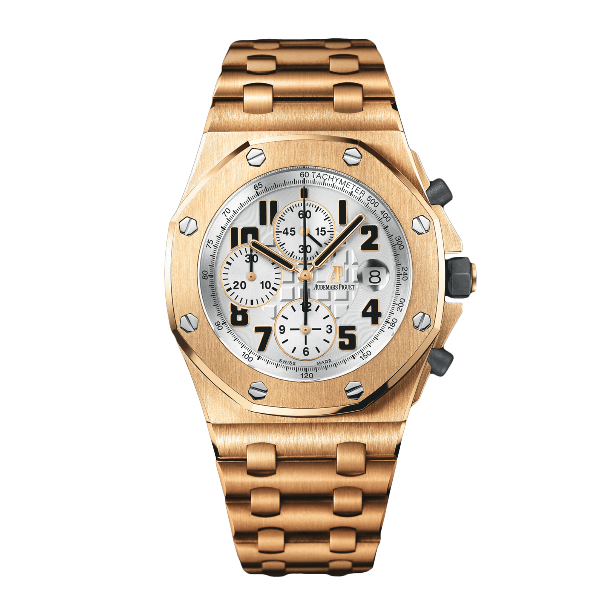 Image of Royal Oak Offshore Chronograph Rose Gold Silver Dial 42mm