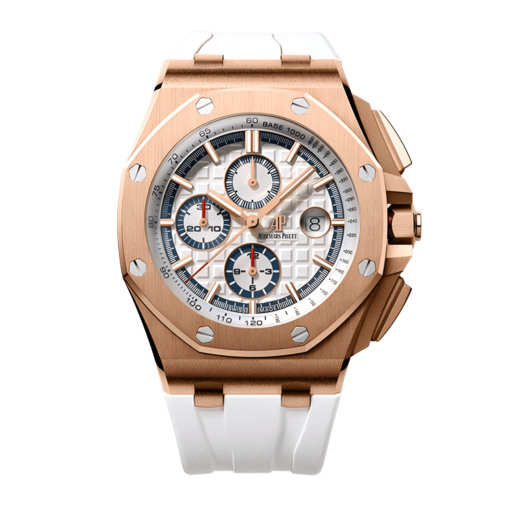 Image of Royal Oak Offshore "Summer Edition" Rose Gold White Dial 44mm
