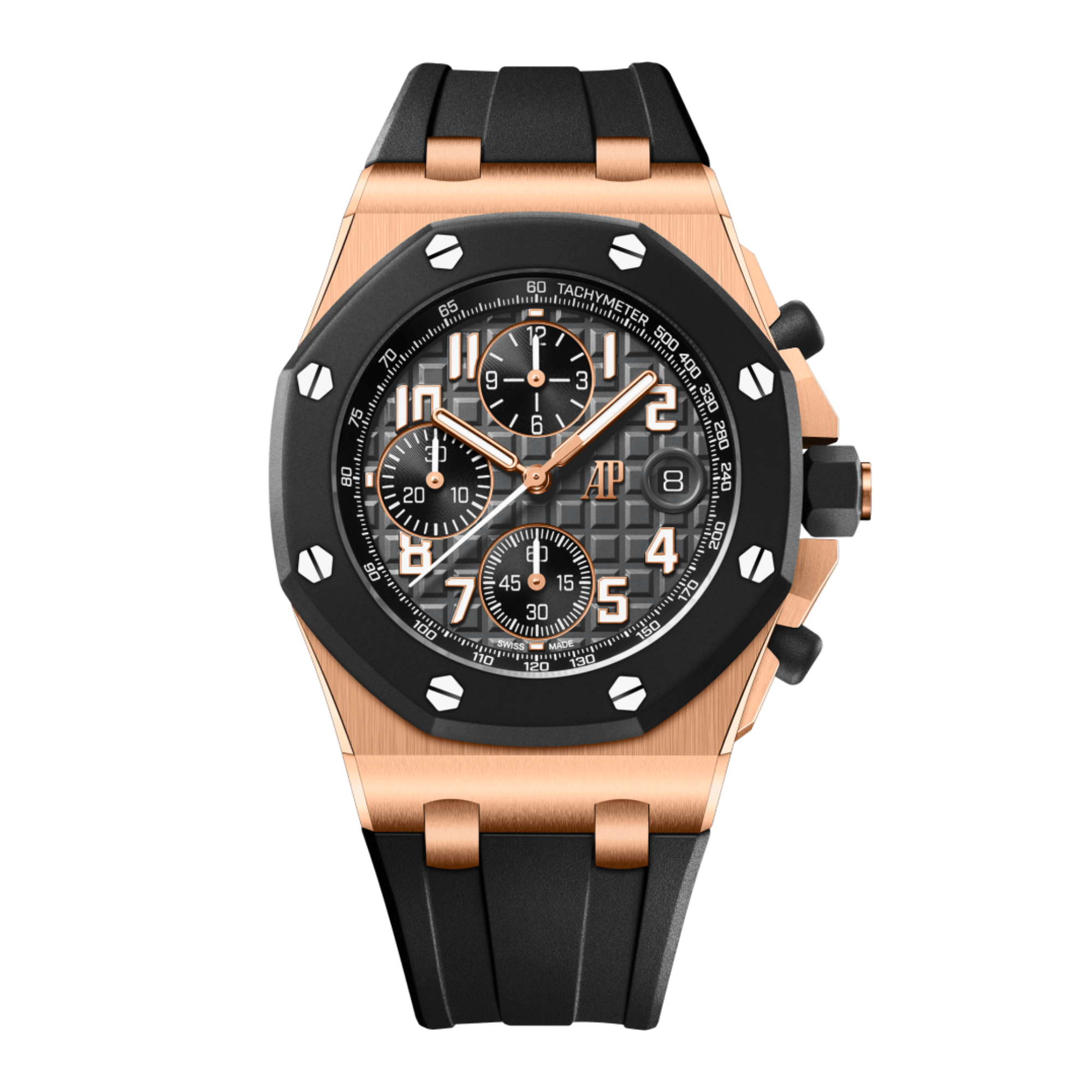 Image of Royal Oak Offshore Rose Gold Black Dial 42mm
