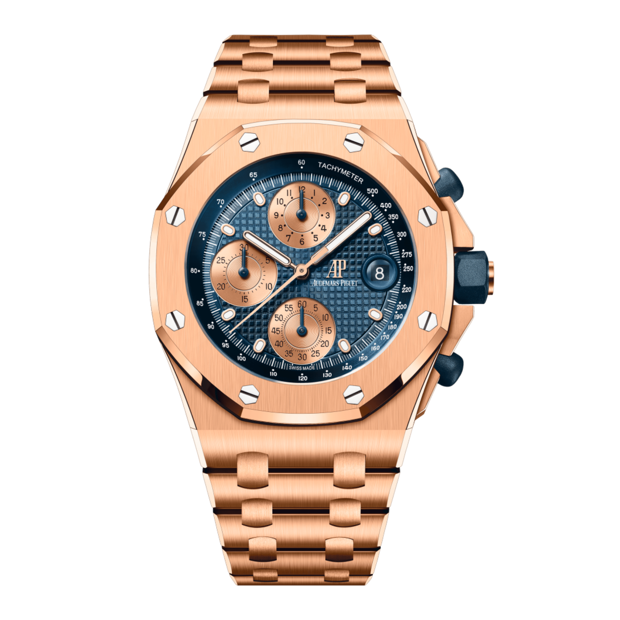 Image of Royal Oak Offshore Rose Gold Blue Dial 42mm