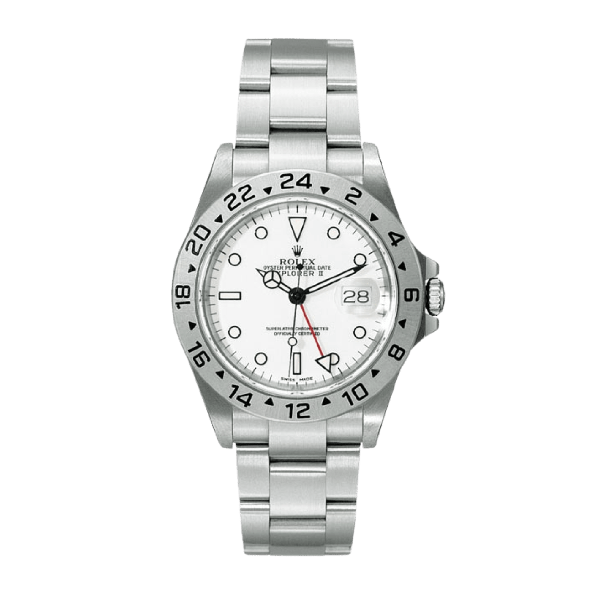 Image of Explorer II "Superluminova" Steel White Dial 40mm