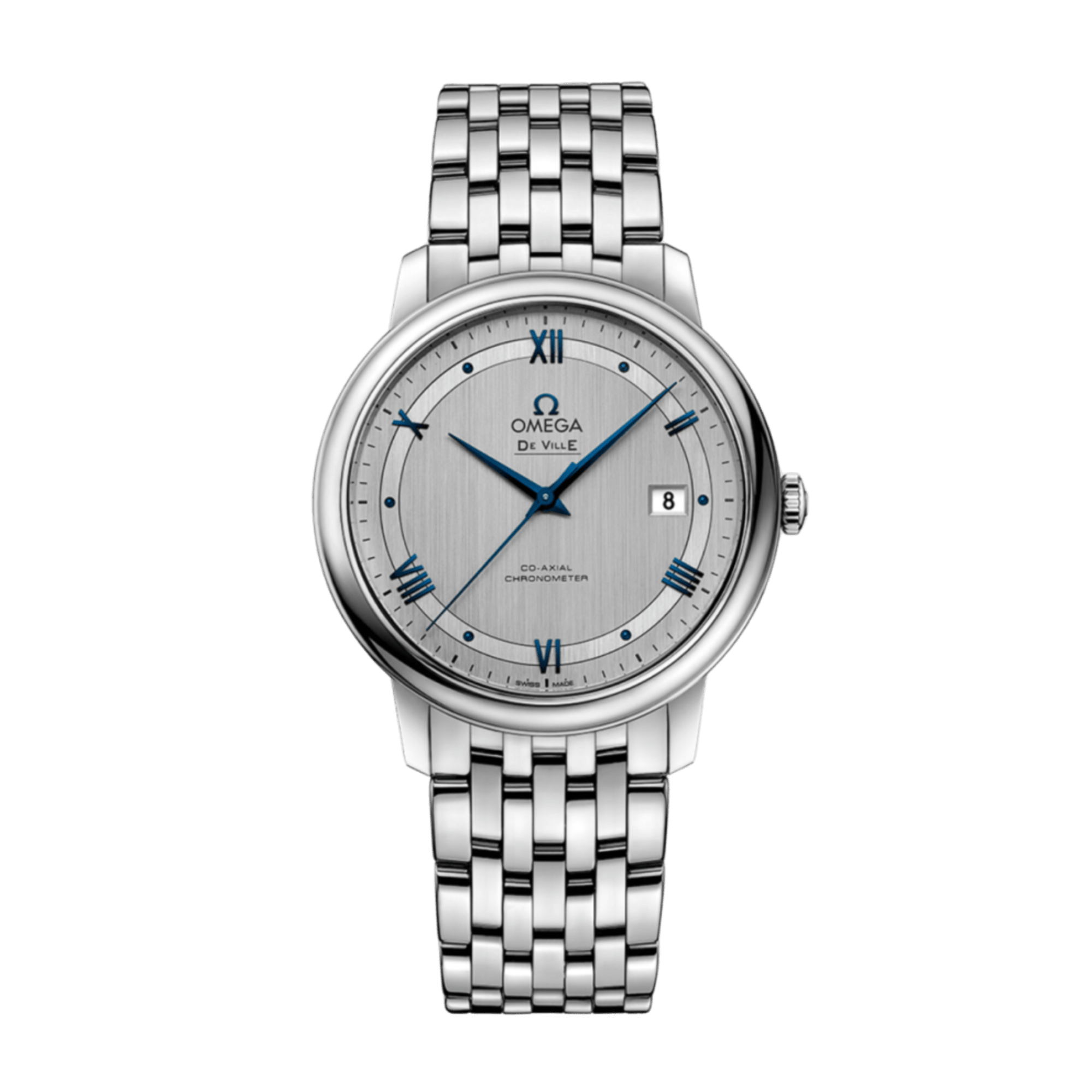 Image of De Ville Deville Prestige Steel Silver Dial 39mm