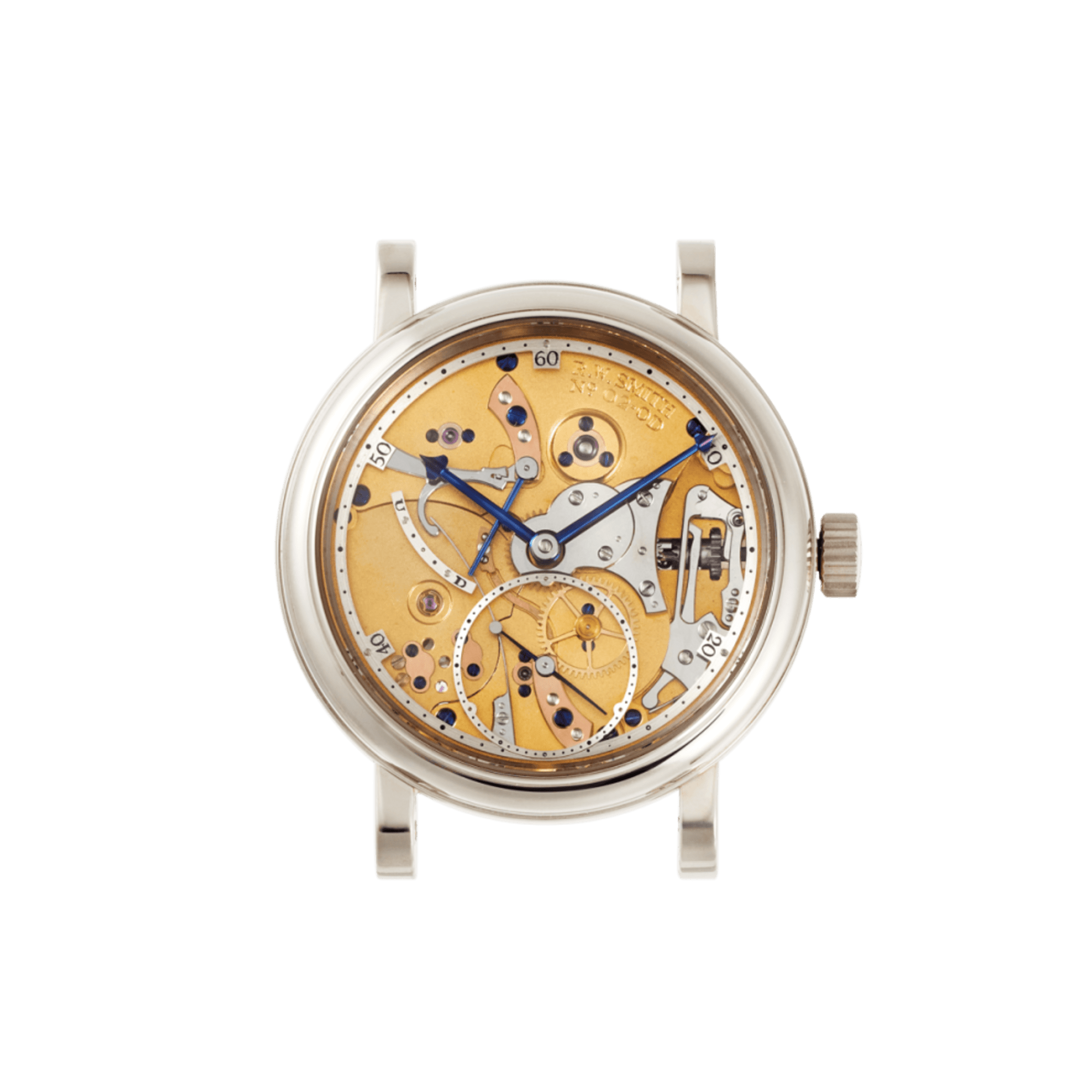 Photo of Roger W. Smith's First Series 2 Open Dial Watch Housed In A Prototype 40mm White Gold Case