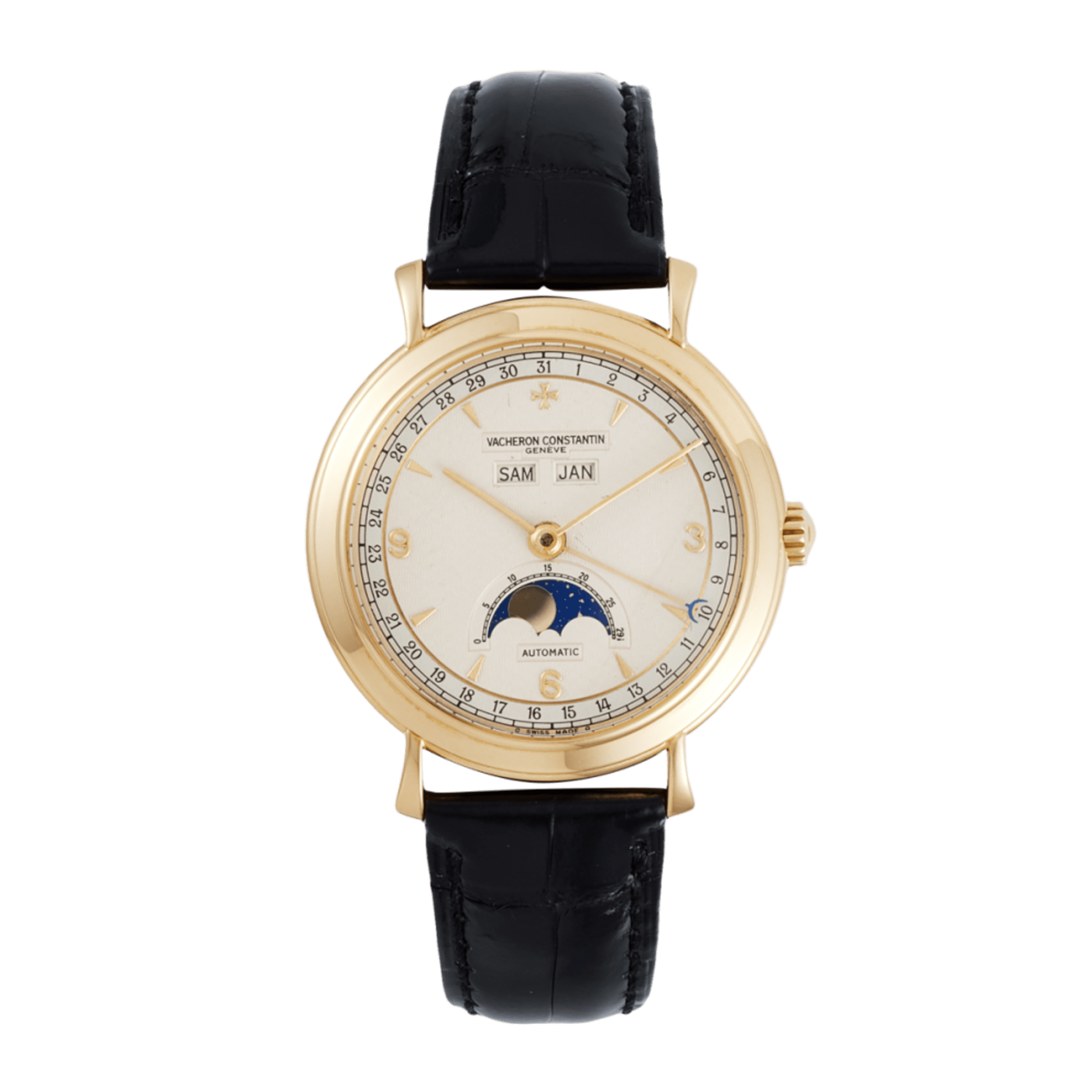 Image of Historiques Triple Calendar Yellow Gold White Dial 33mm