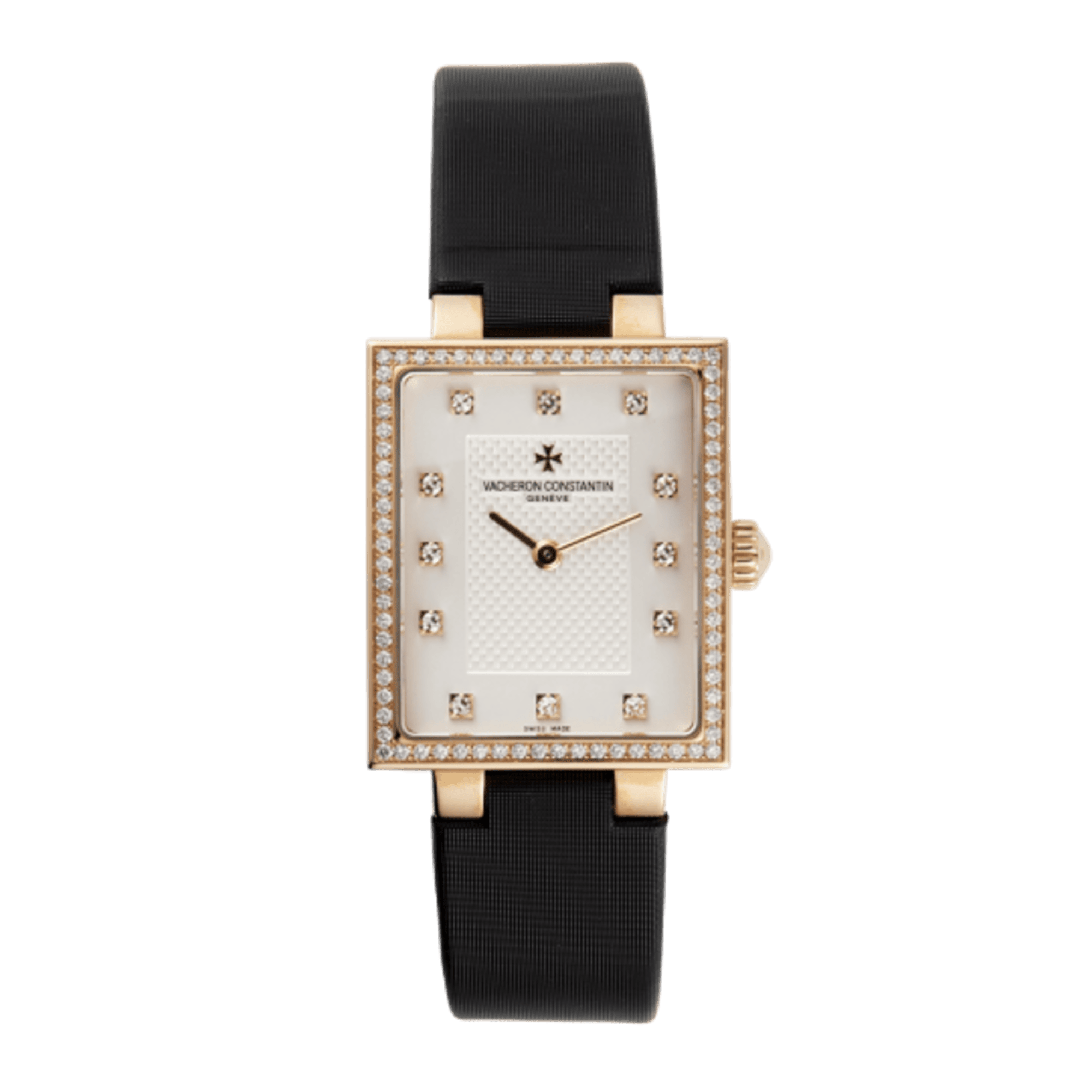 Image of Essentielles Rose Gold Diamond White Dial 26mm