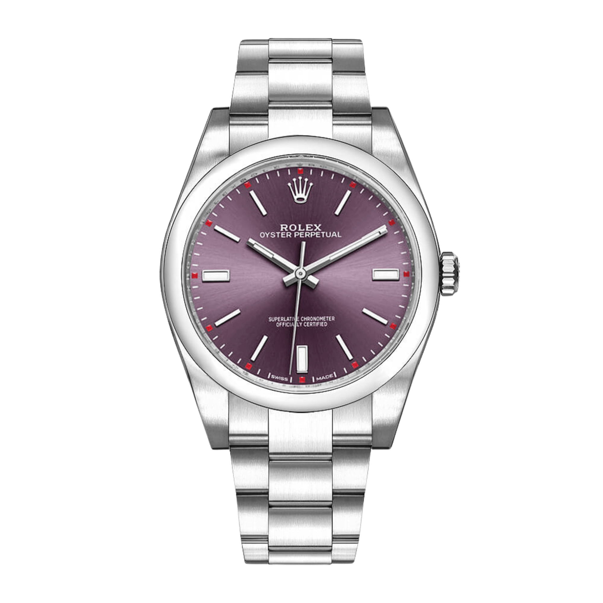 Image of Oyster Perpetual Steel Purple Dial 39mm