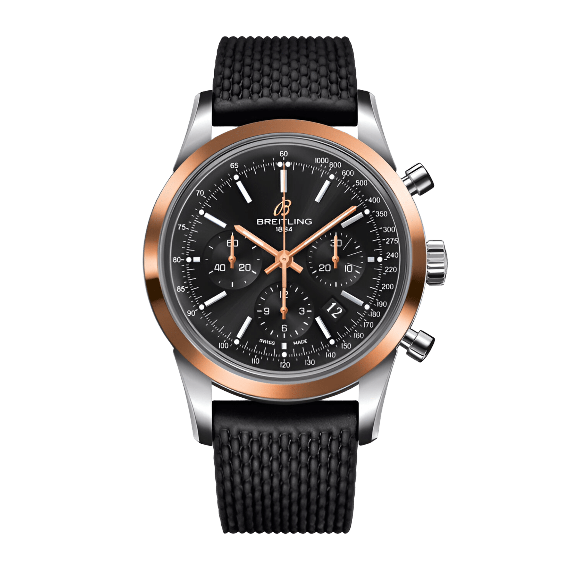 Image of Transocean Chronograph Black Dial 43mm