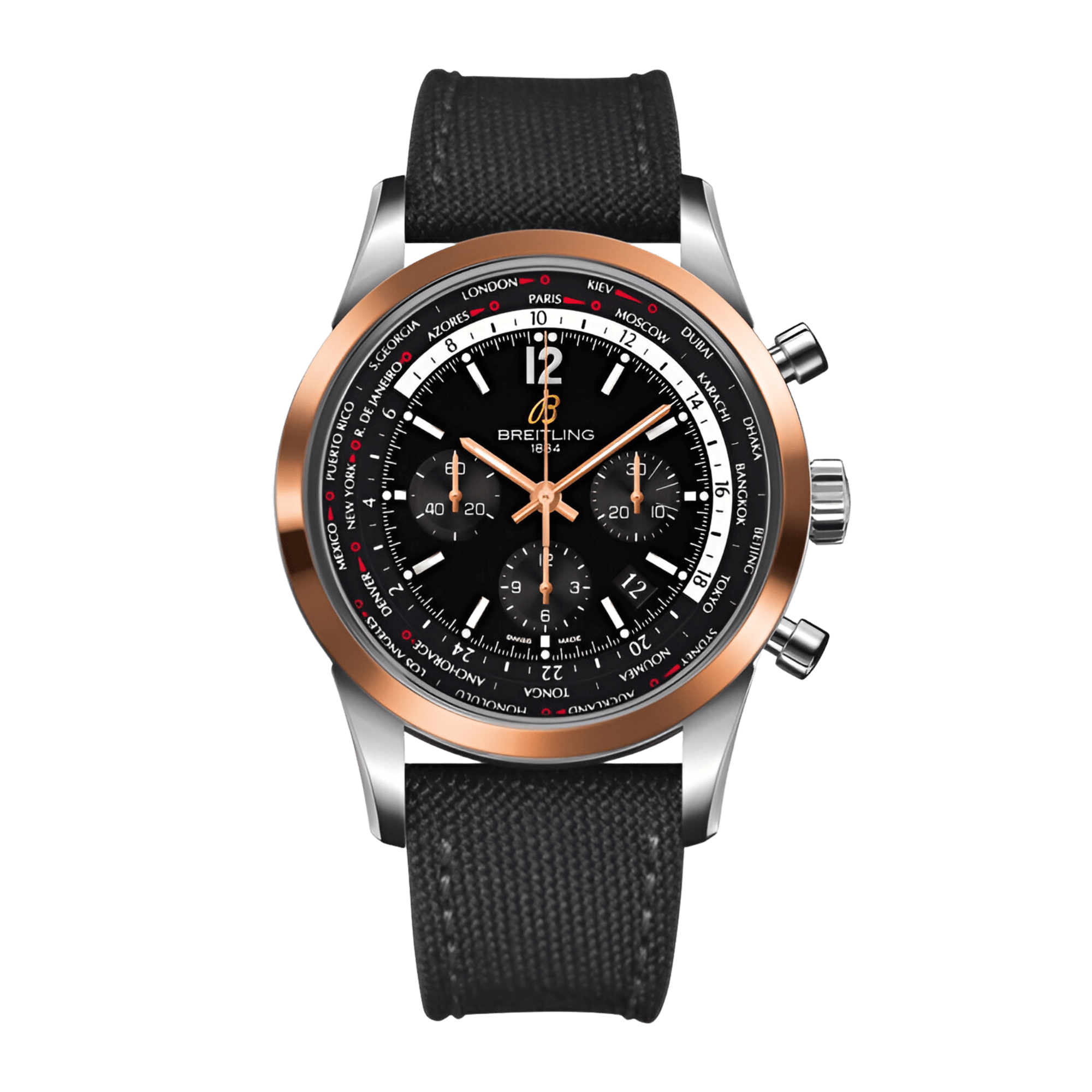 Image of Transocean Chronograph Black Dial 46mm
