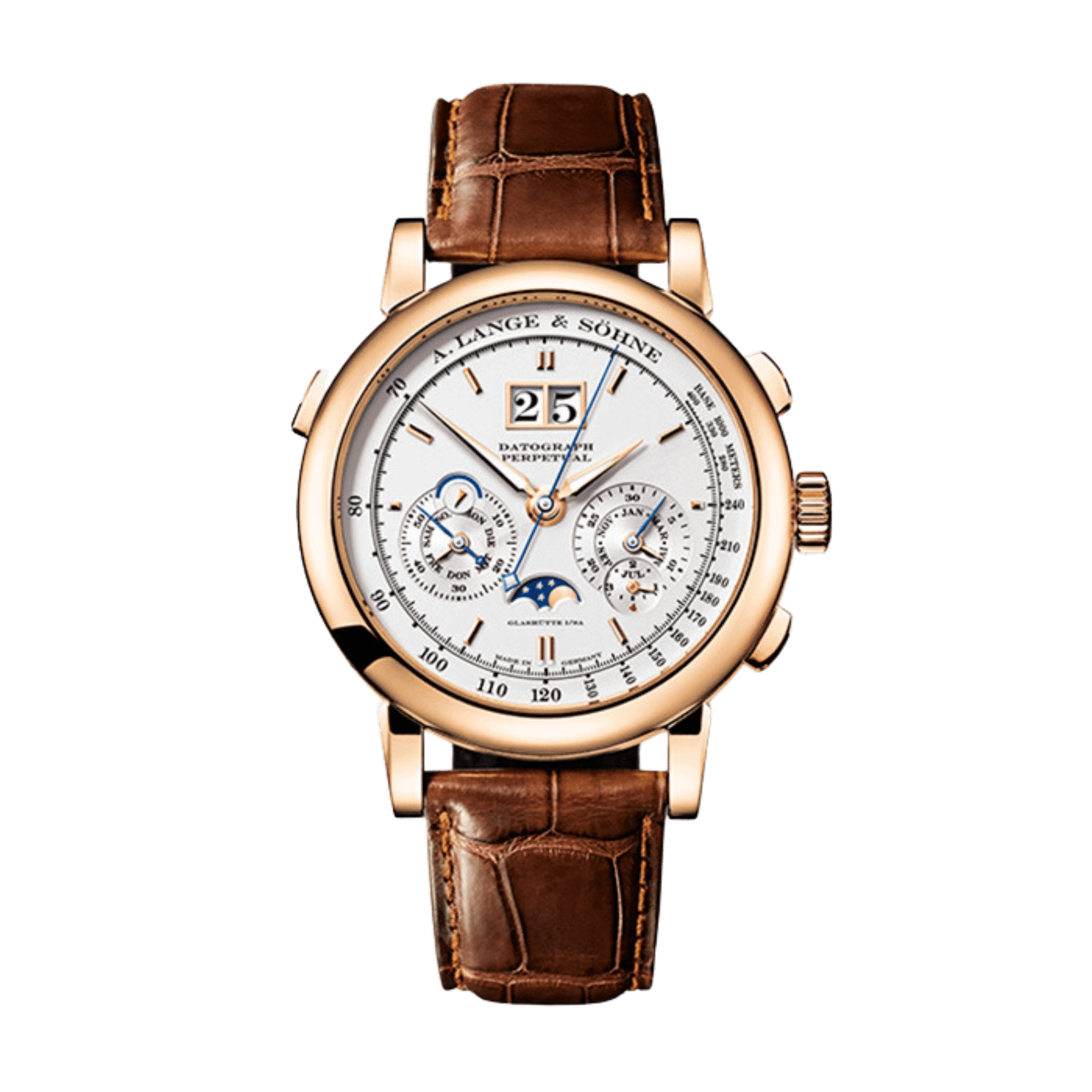 Image of Datograph Perpetual Calendar Chronograph Rose Gold Silver Dial 41mm