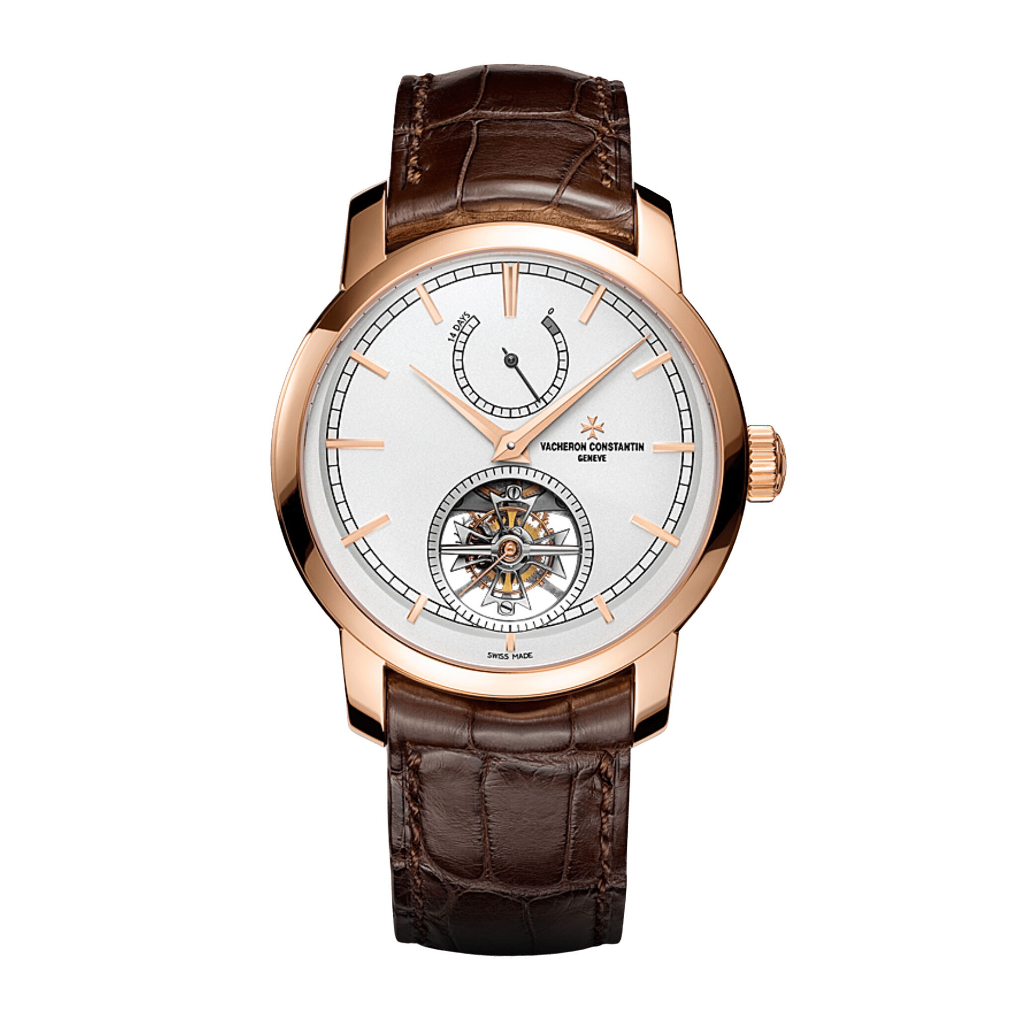 Image of Traditionnelle 14-Day Tourbillon Rose Gold Silver Dial 42mm