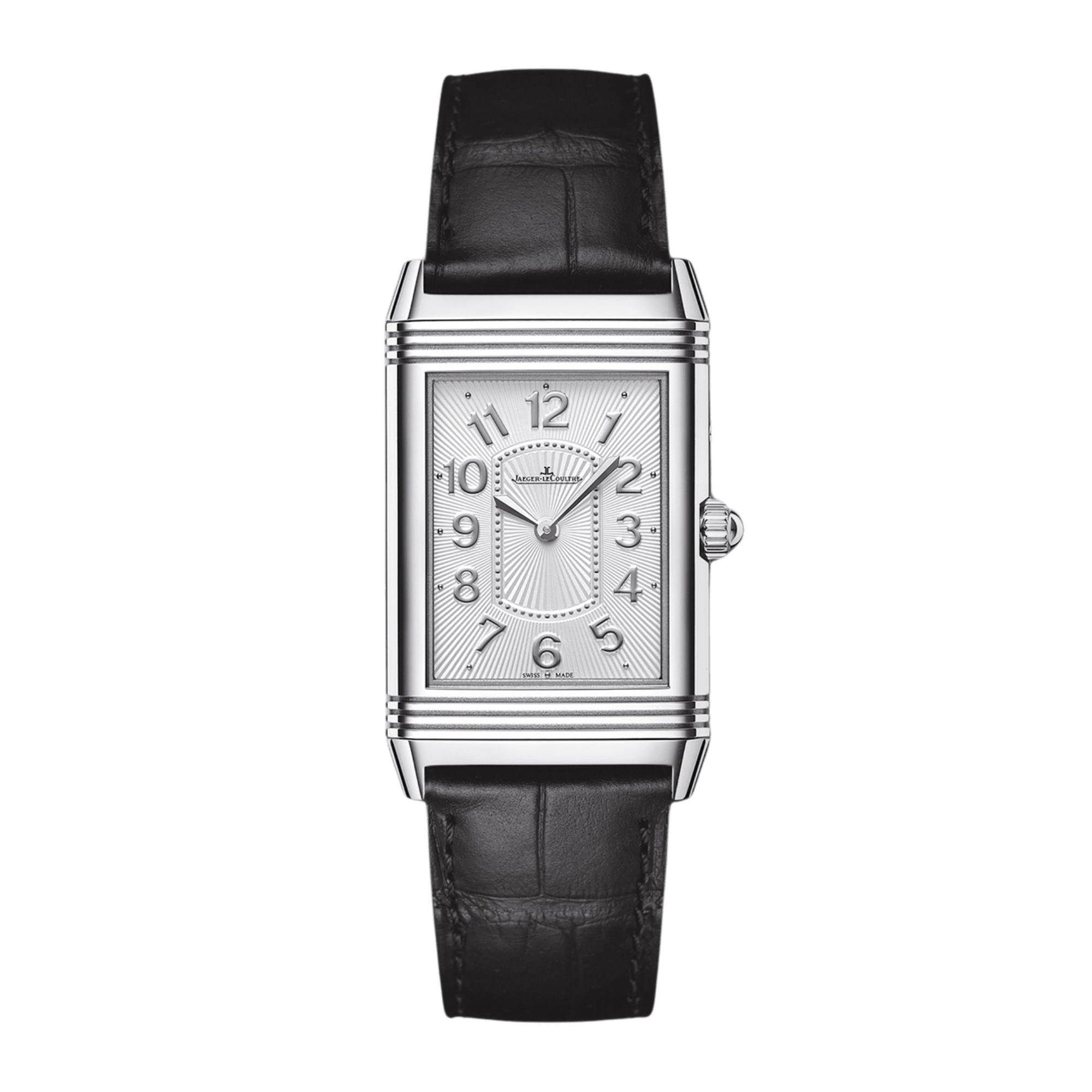 Image of Reverso Lady Ultra Thin Duetto Duo Steel Silver Dial 24mm