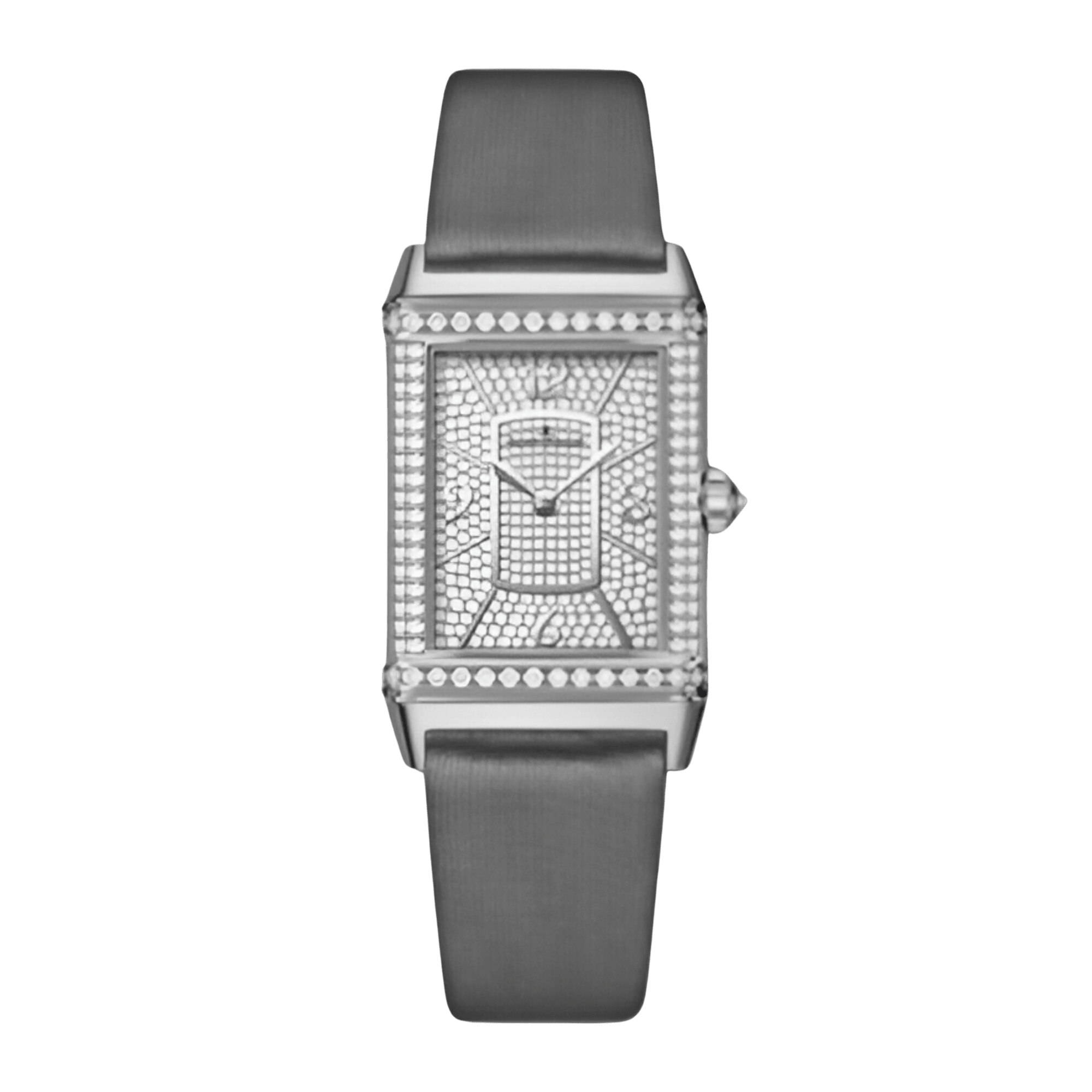 Image of Reverso Lady Ultra Thin Duetto Duo White Gold Paved Dial 24mm