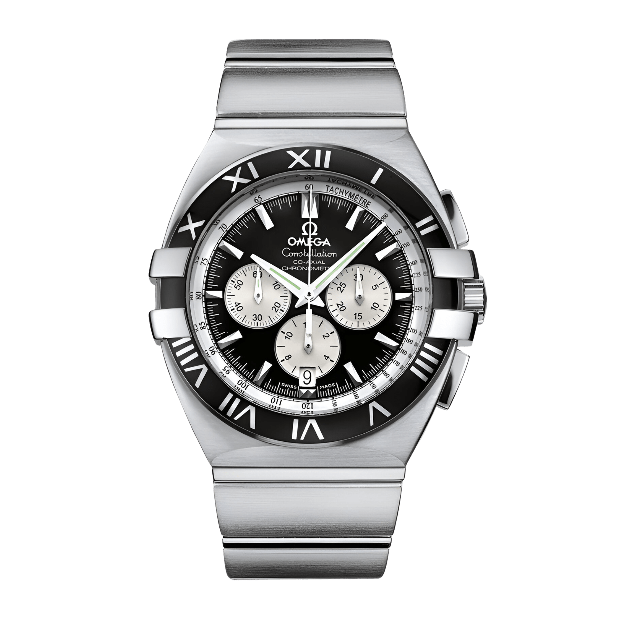 Image of Constellation Chronograph Double Eagle Steel Black Dial 41mm