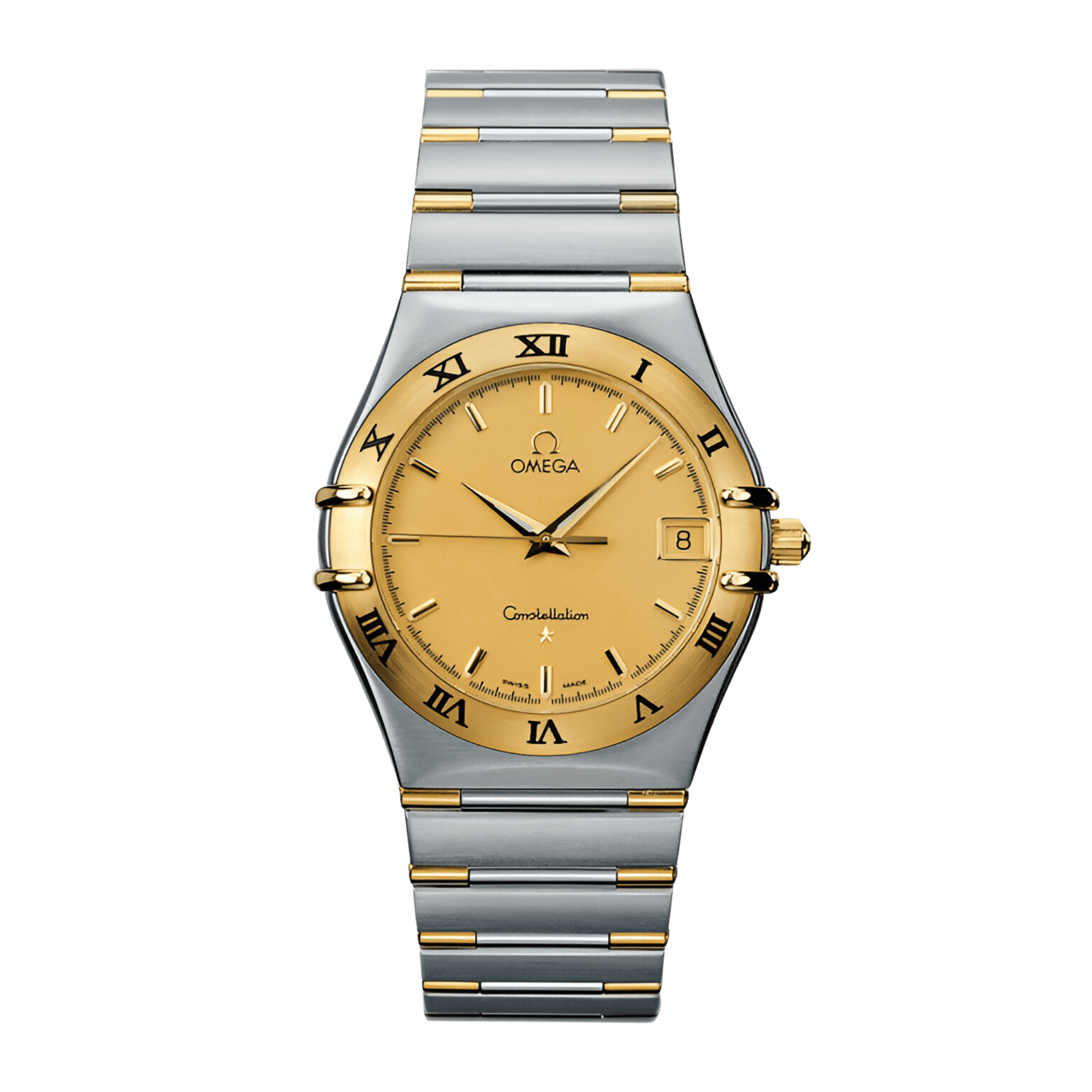 Image of Constellation '95 Yellow Gold & Steel Champagne Dial 34mm