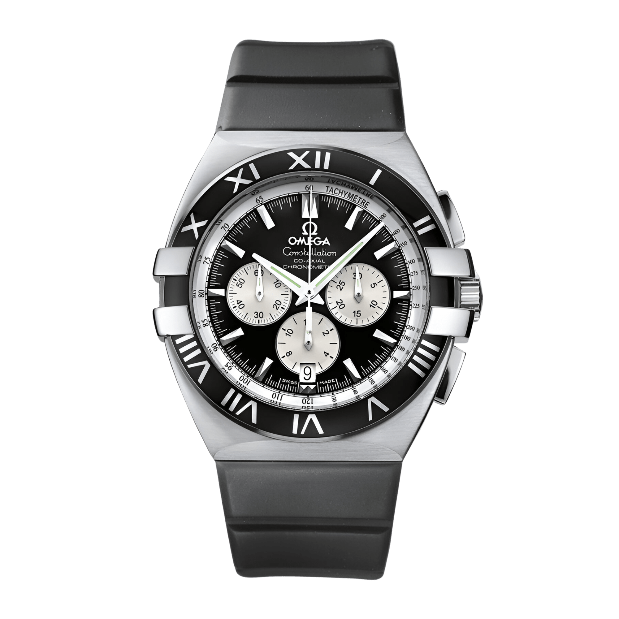 Image of Constellation Chronograph Double Eagle Steel Black Dial 41mm