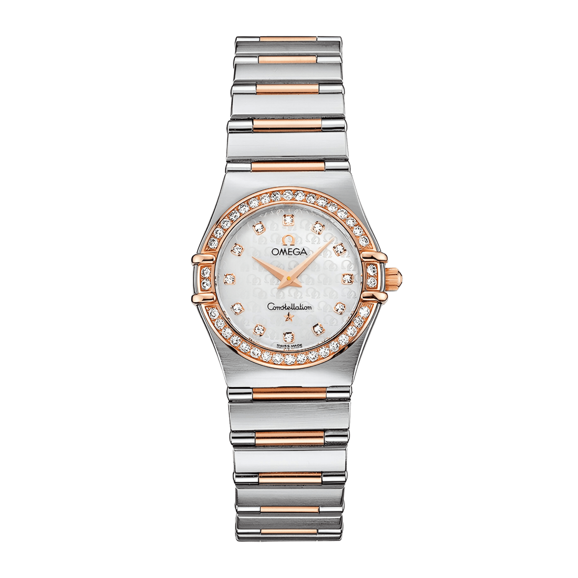 Image of Constellation Quartz Rose Gold & Steel Mother of Pearl Dial 23mm