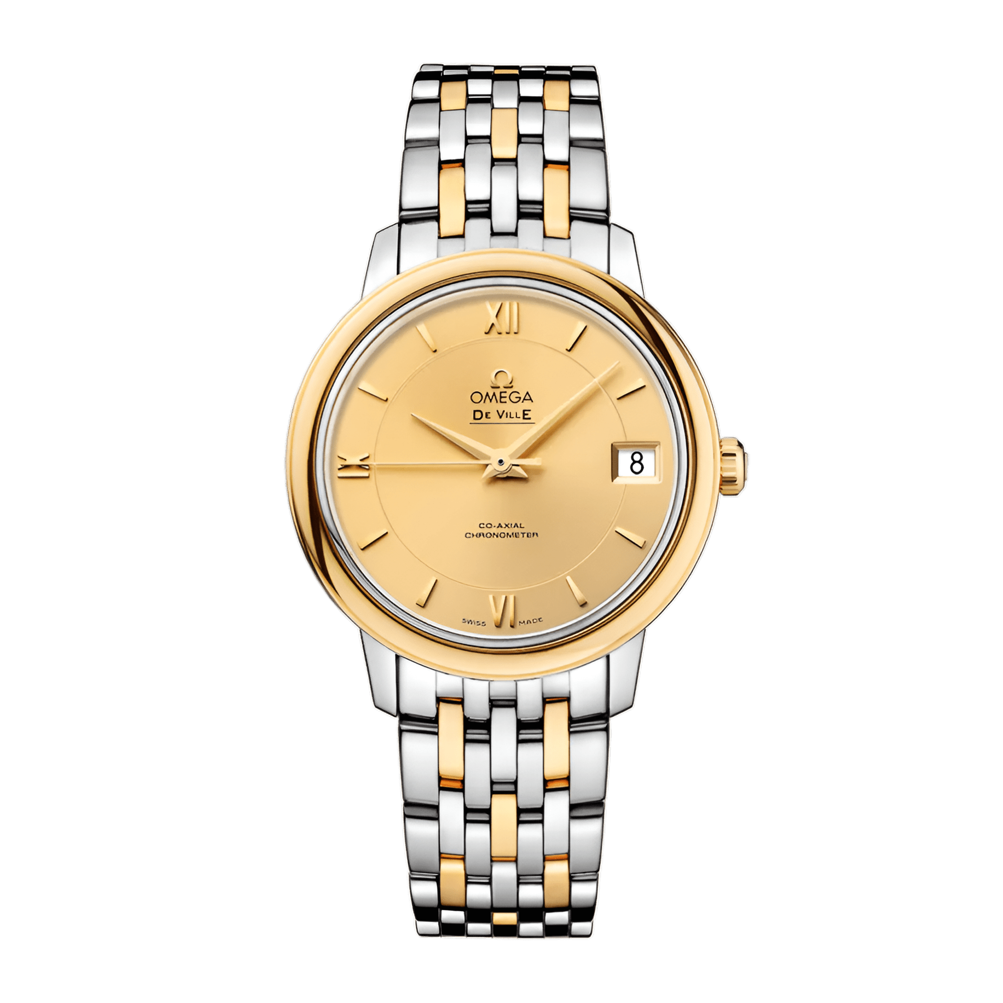 Image of De Ville Yellow Gold & Steel Champagne Dial 32mm