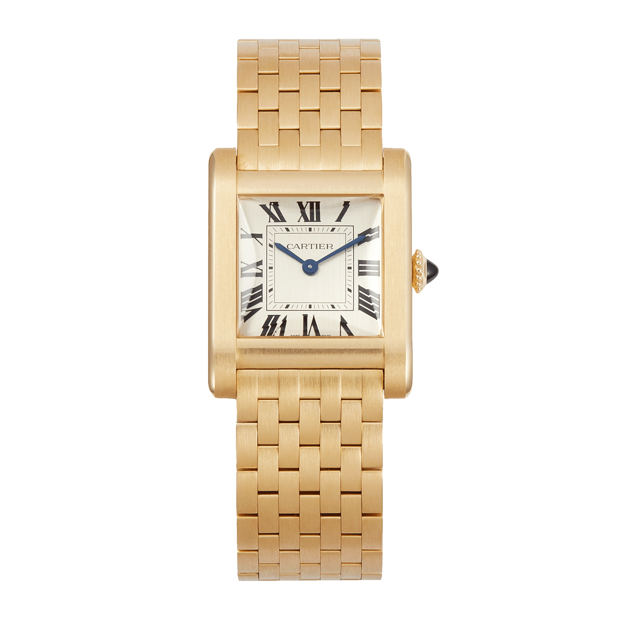 Image of Tank Normale Yellow Gold White Dial 25mm