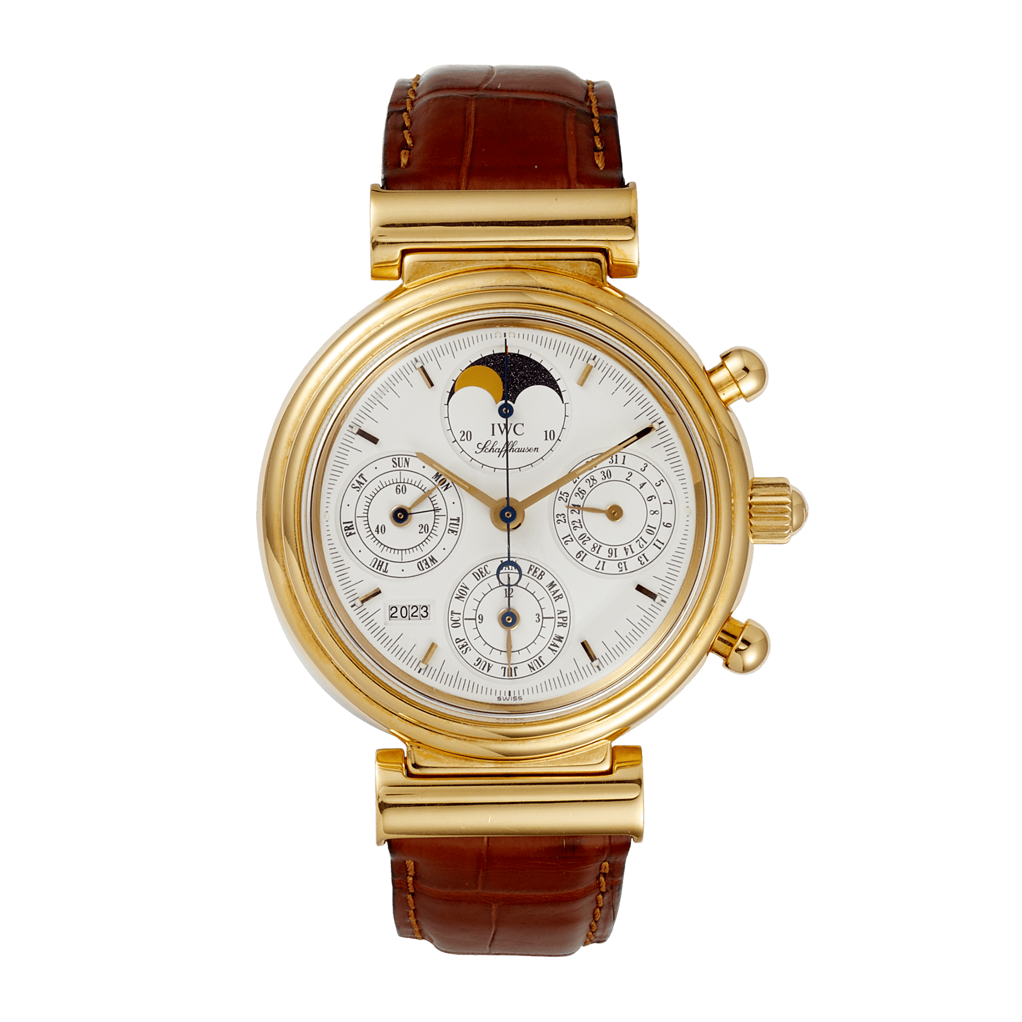 Image of Da Vinci DaVinci Perpetual Calendar Yellow Gold White Dial 39mm