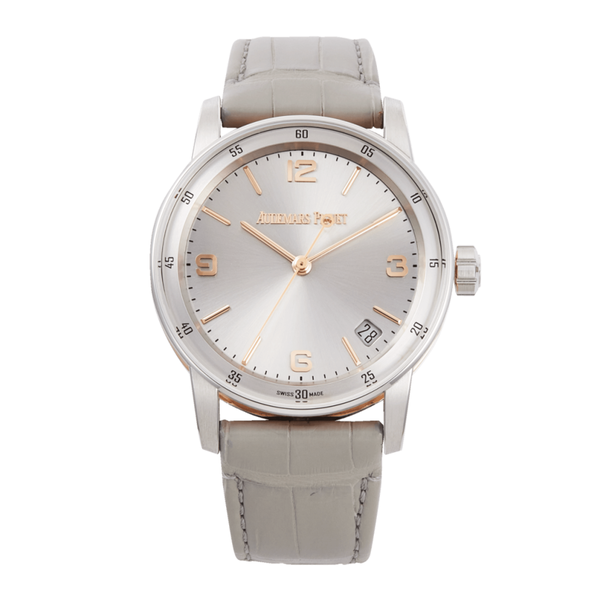 Image of Code 11.59 White Gold Silver Dial 41mm