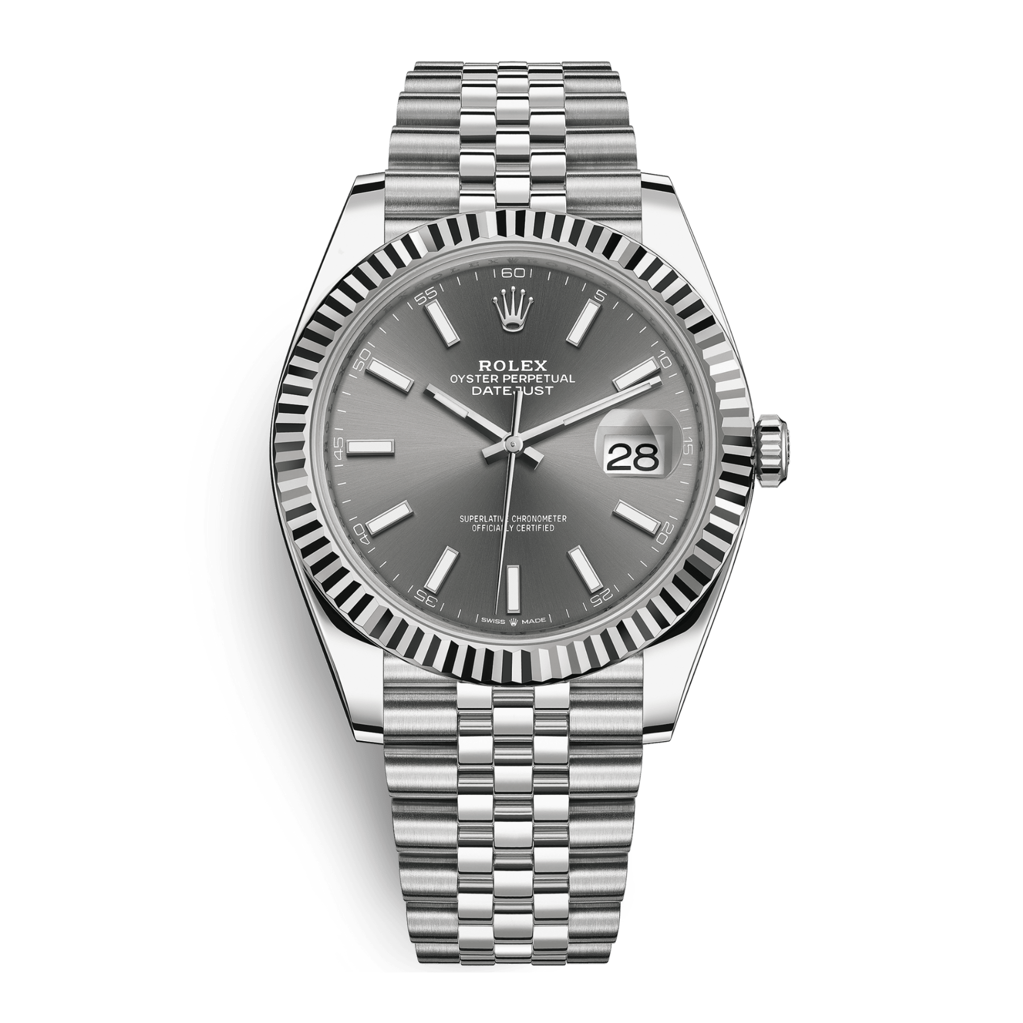 Image of Datejust Steel Jubilee Grey Dial 41mm