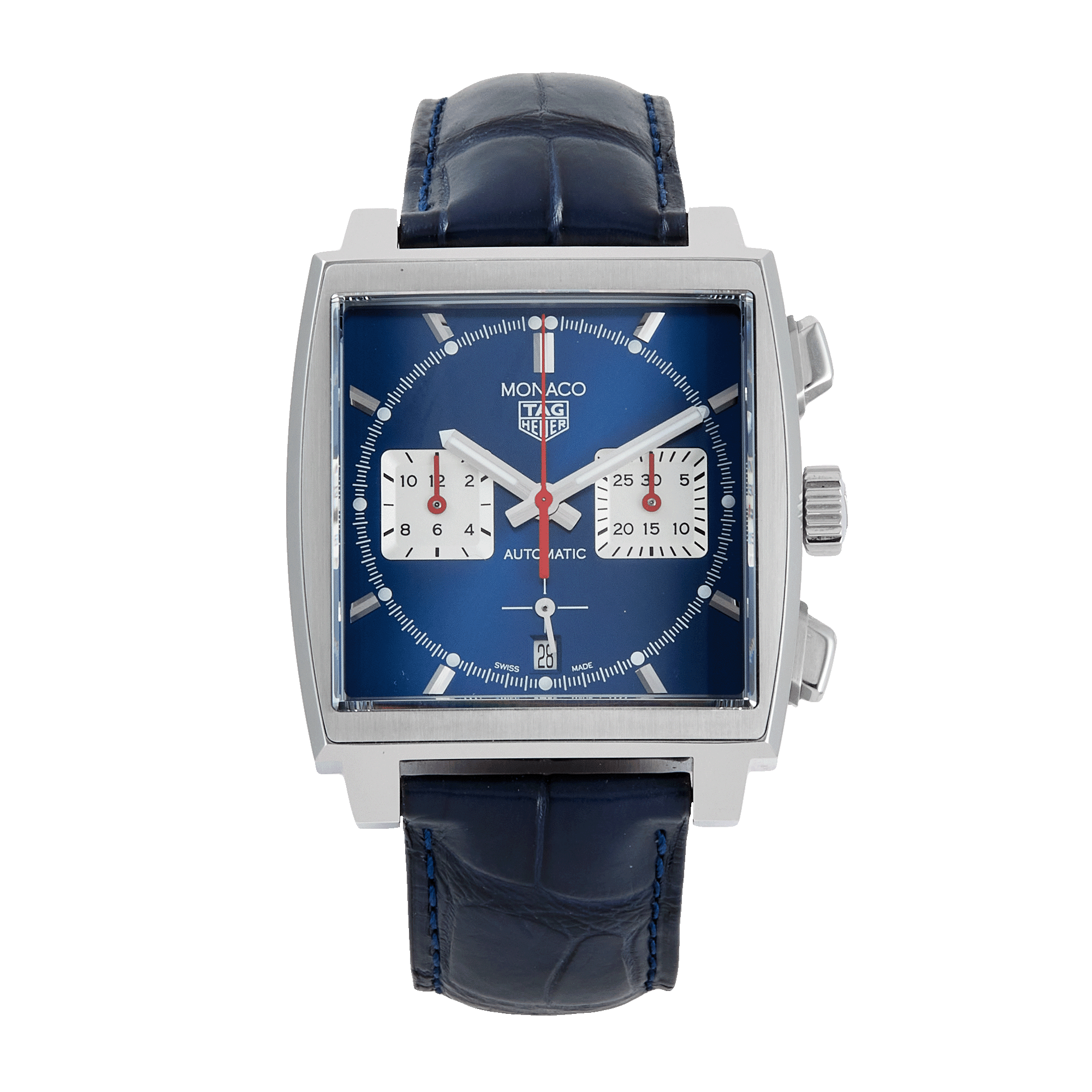 Image of Monaco Calibre Heuer Steel Blue Dial 39mm