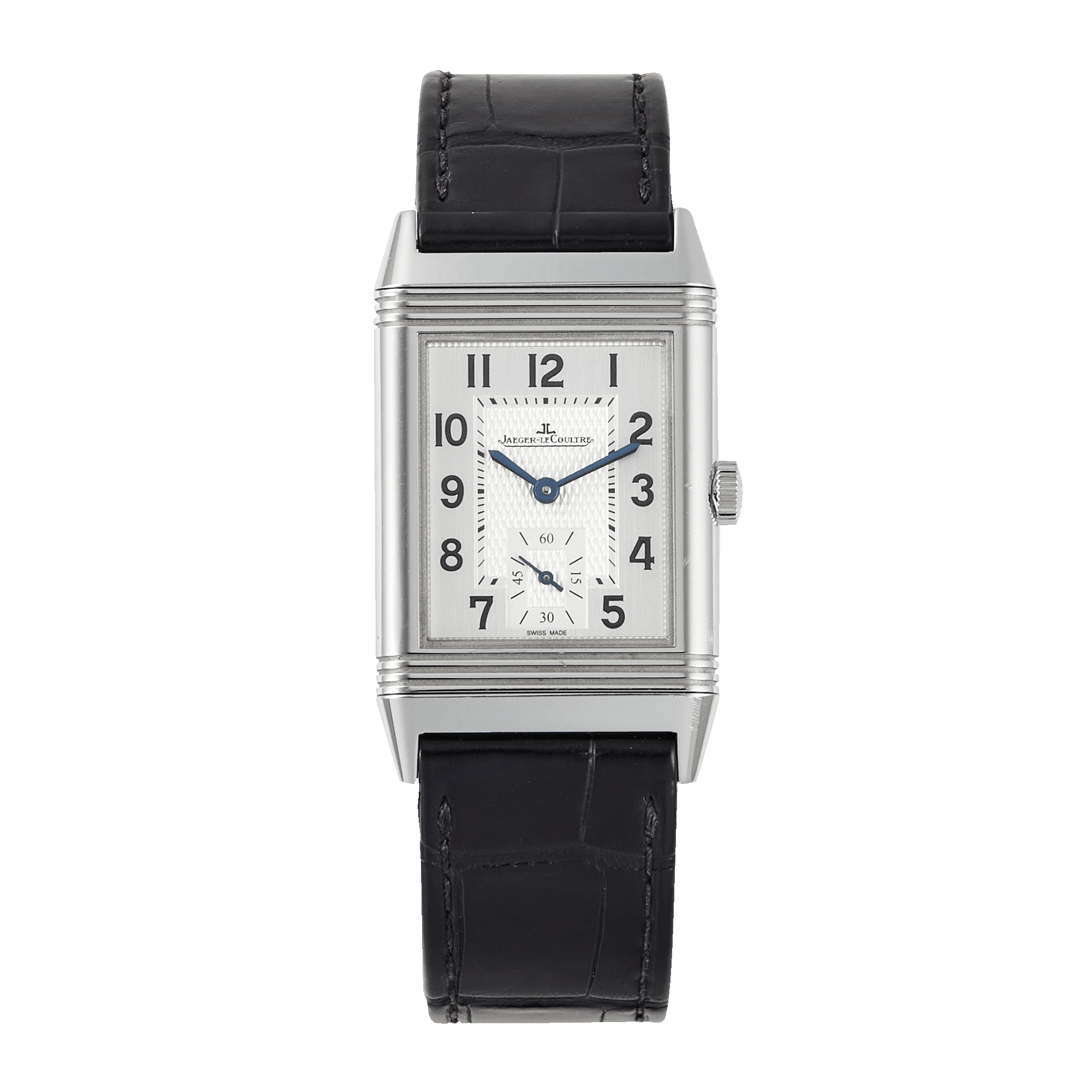 Image of Reverso Classic Duoface Small Seconds Steel Silver Dial 26mm