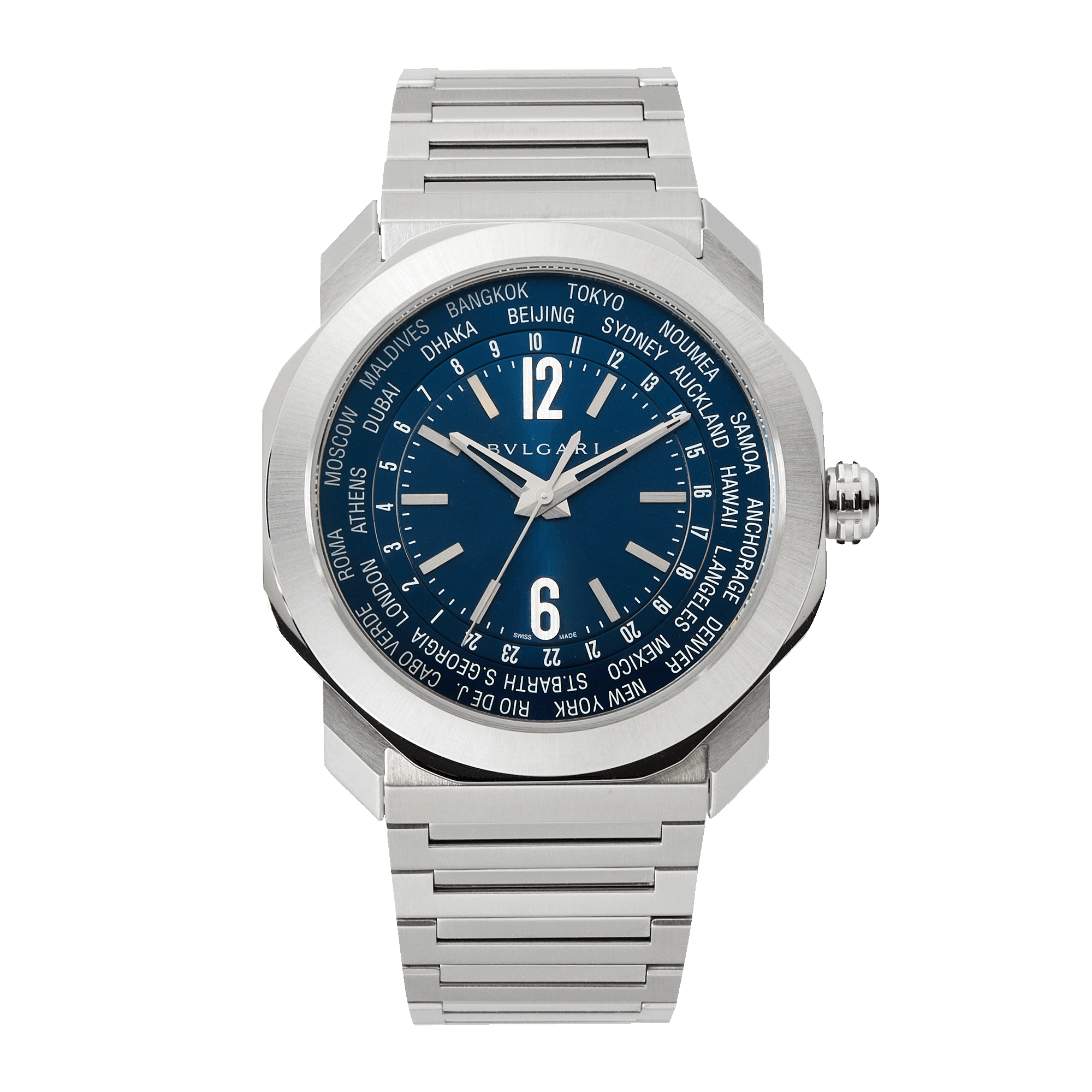 Photo of Octo Roma Stainless Steel Blue Dial