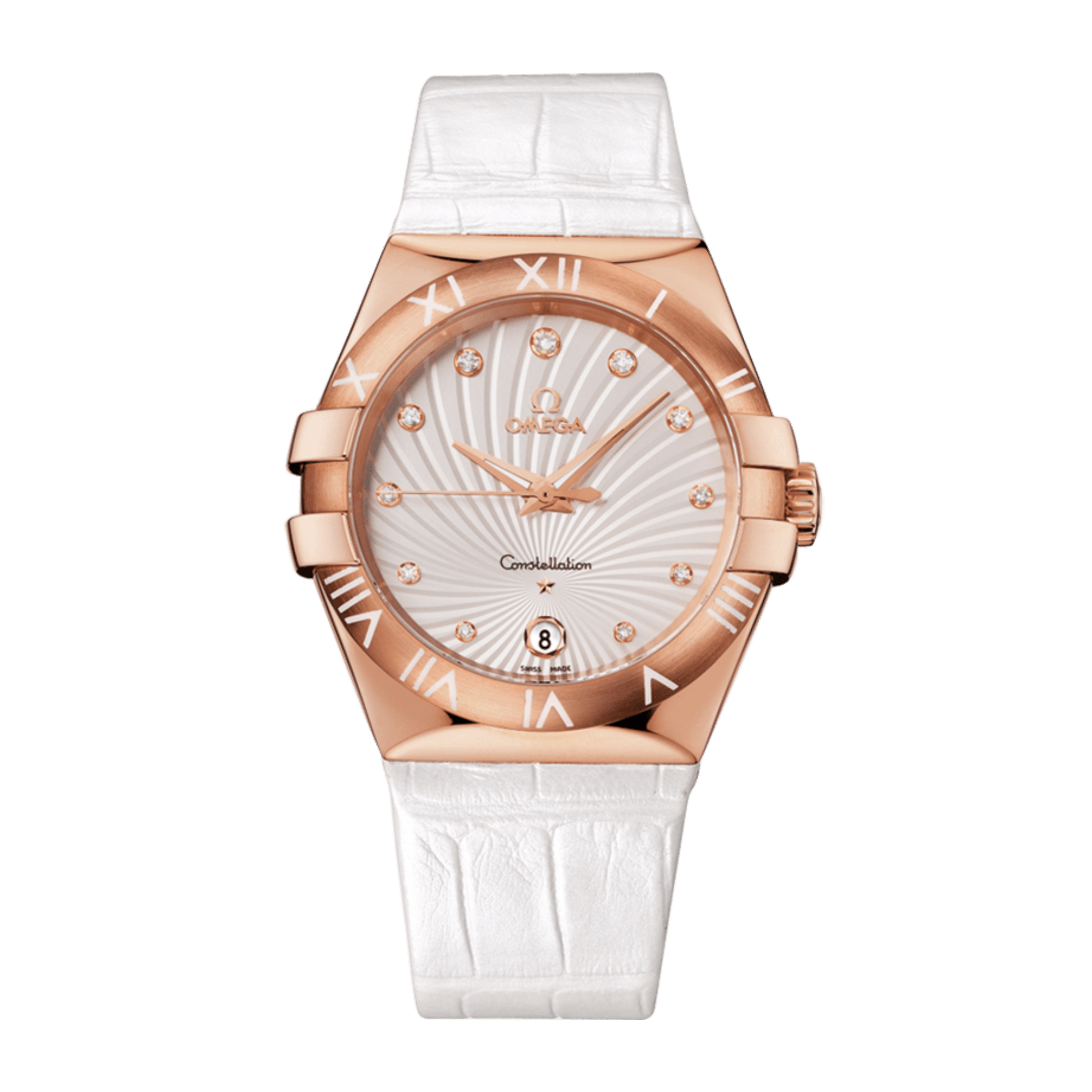 Image of Constellation Rose Gold Silver Dial 35mm