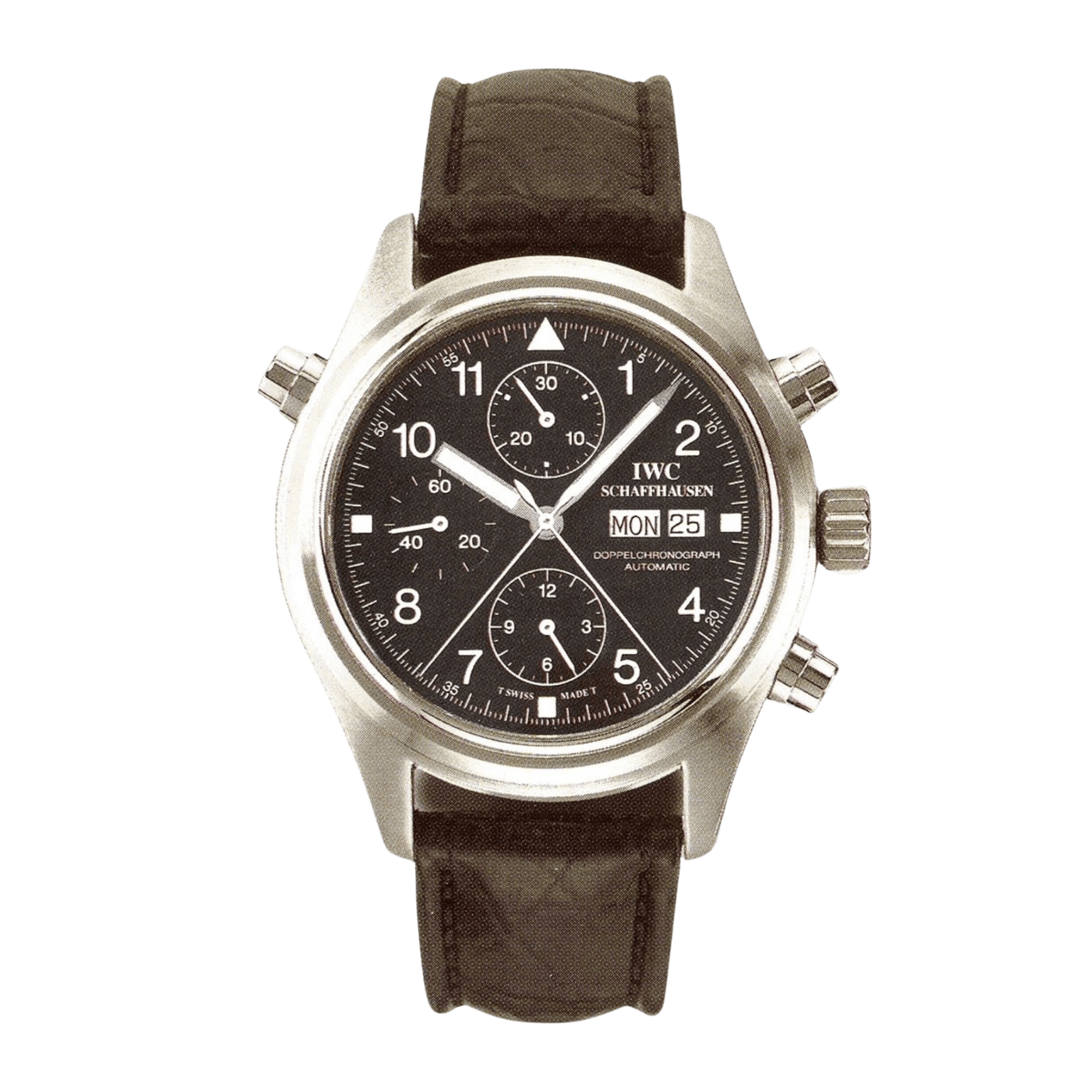 Image of Pilots Rattrapante Doppelchronograph Steel Black Dial 42mm