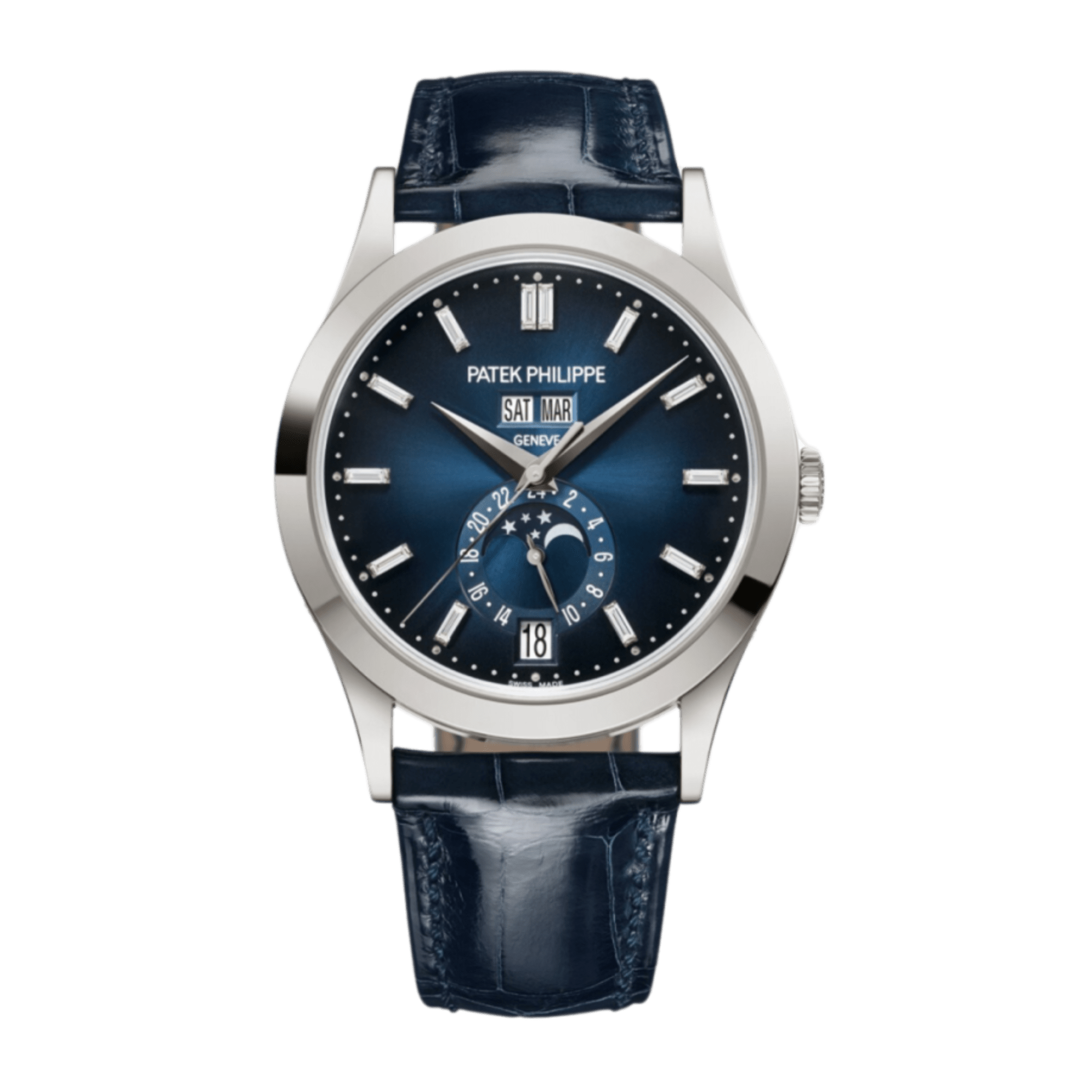 Image of Complications Annual Calendar White Gold Blue Dial 38mm