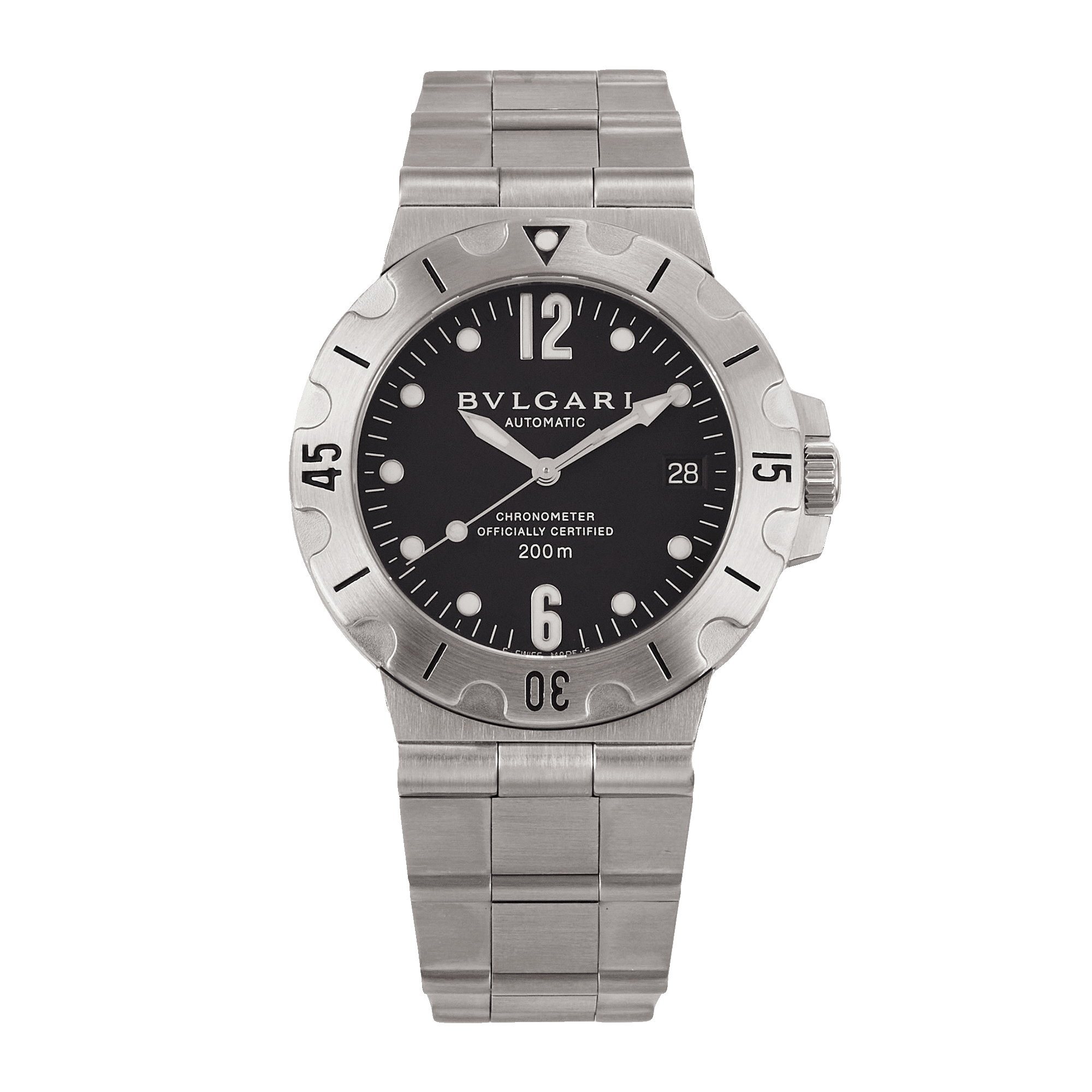 Image of Diagono Scuba Steel Black Dial 41mm