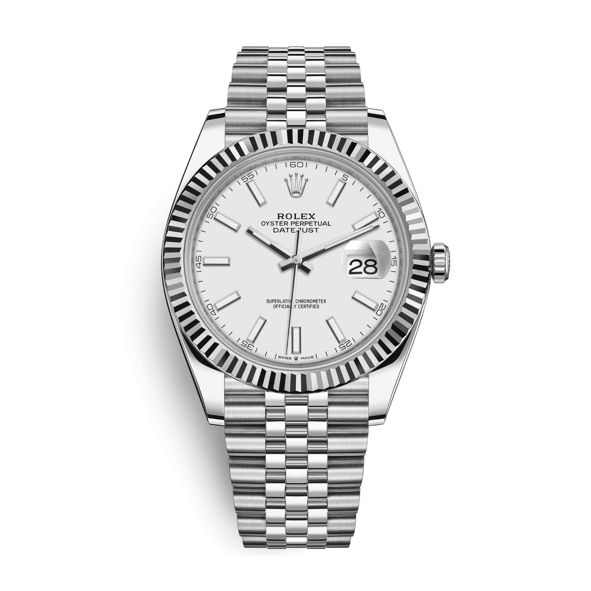 Image of Datejust Steel Jubilee White Dial 41mm