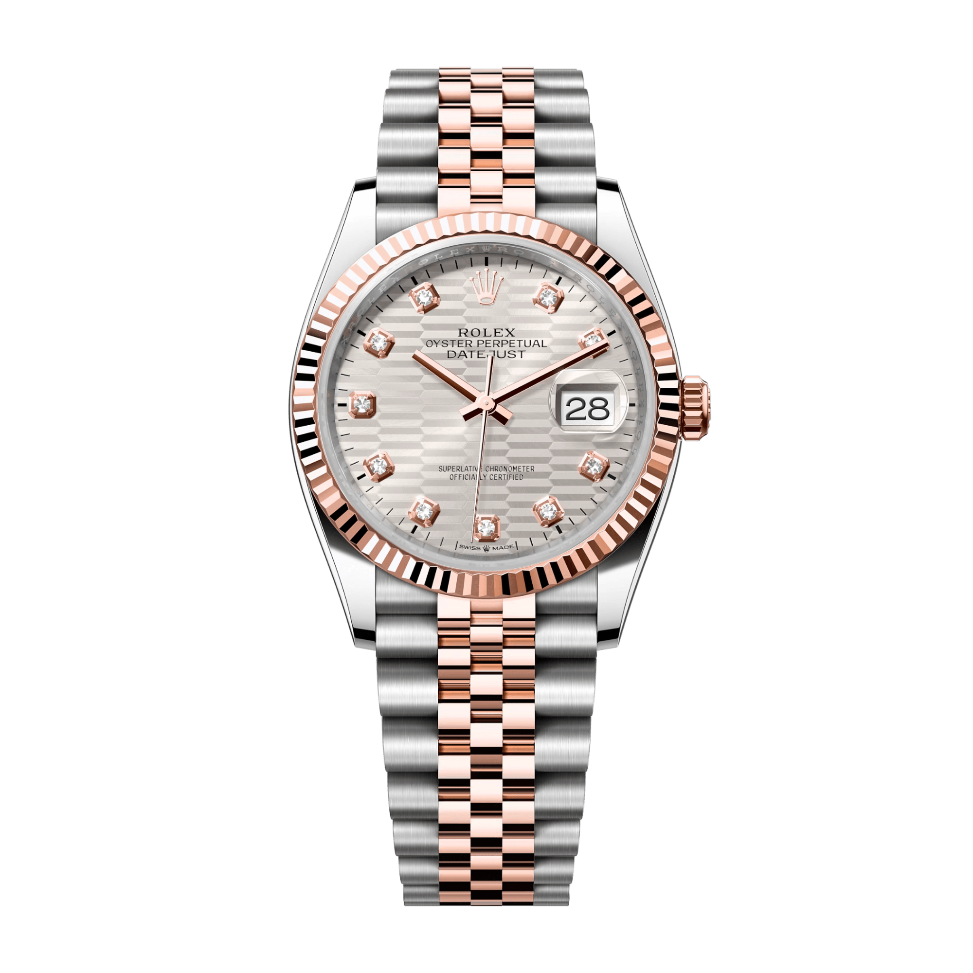 Image of Datejust Rose Gold & Steel Jubilee Grey Dial 36mm