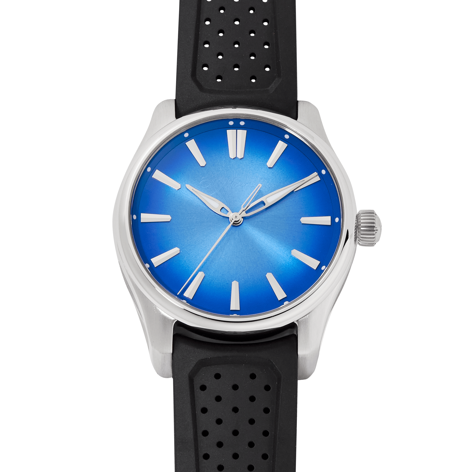 Image of Pioneer Centre Seconds Steel Arctic Blue Fume Dial 40mm